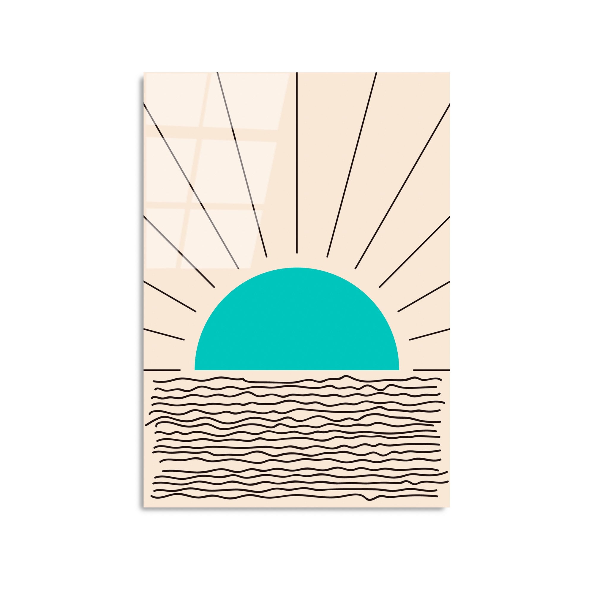 Quadro Decorativo em Vidro 100% Temperado UV-904, 45 x 65 cm, Multicolor (4 mm)