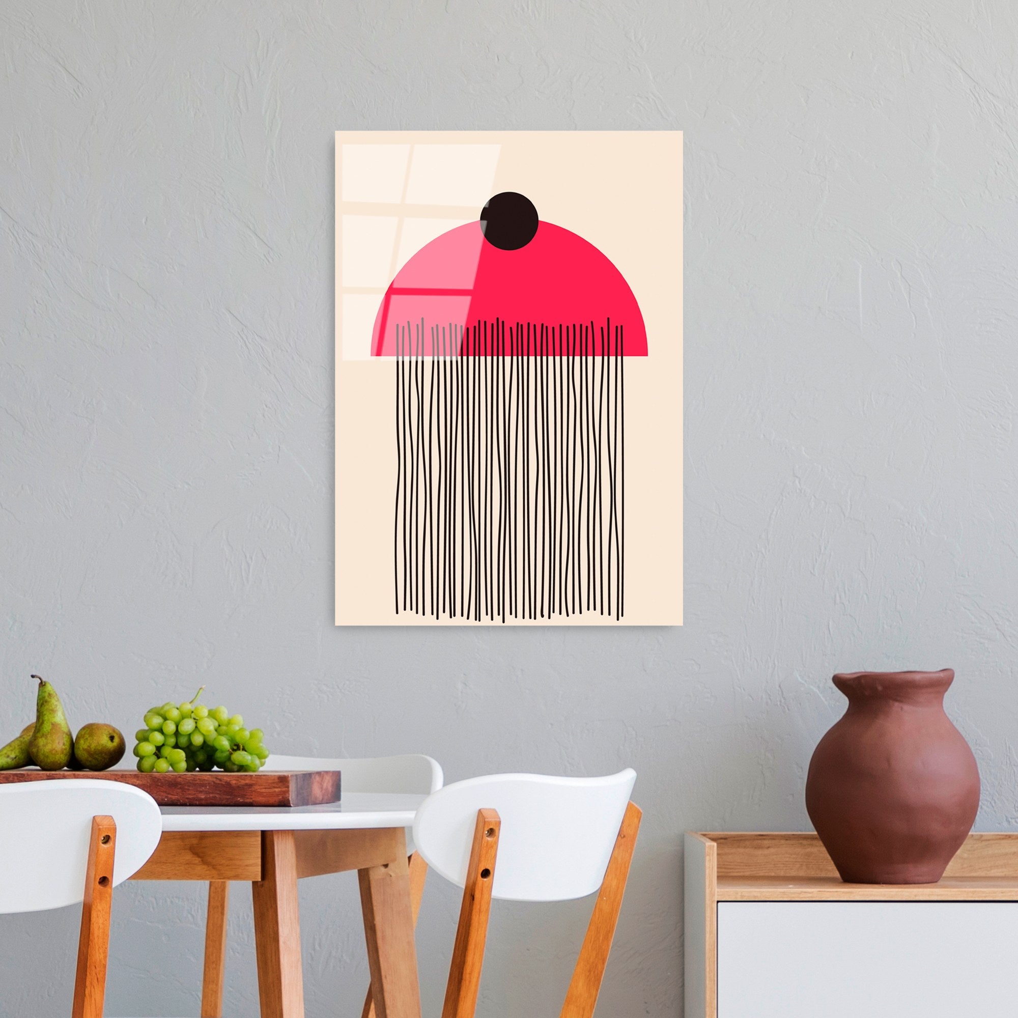 Quadro Decorativo em Vidro Temperado 100% UV-905, Multicolor, 45 x 65 cm (4 mm)