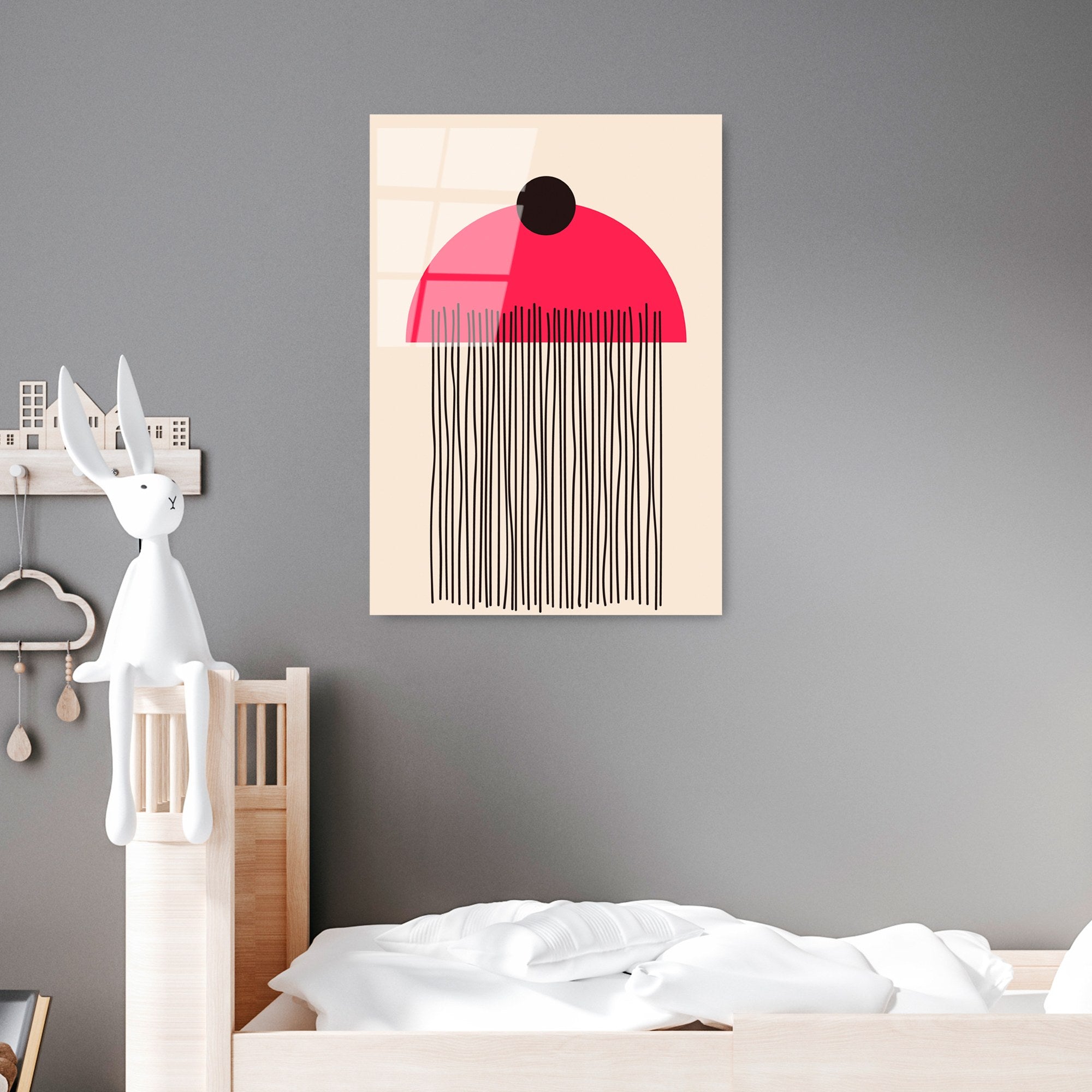 Quadro Decorativo em Vidro Temperado 100% UV-905, Multicolor, 45 x 65 cm (4 mm)