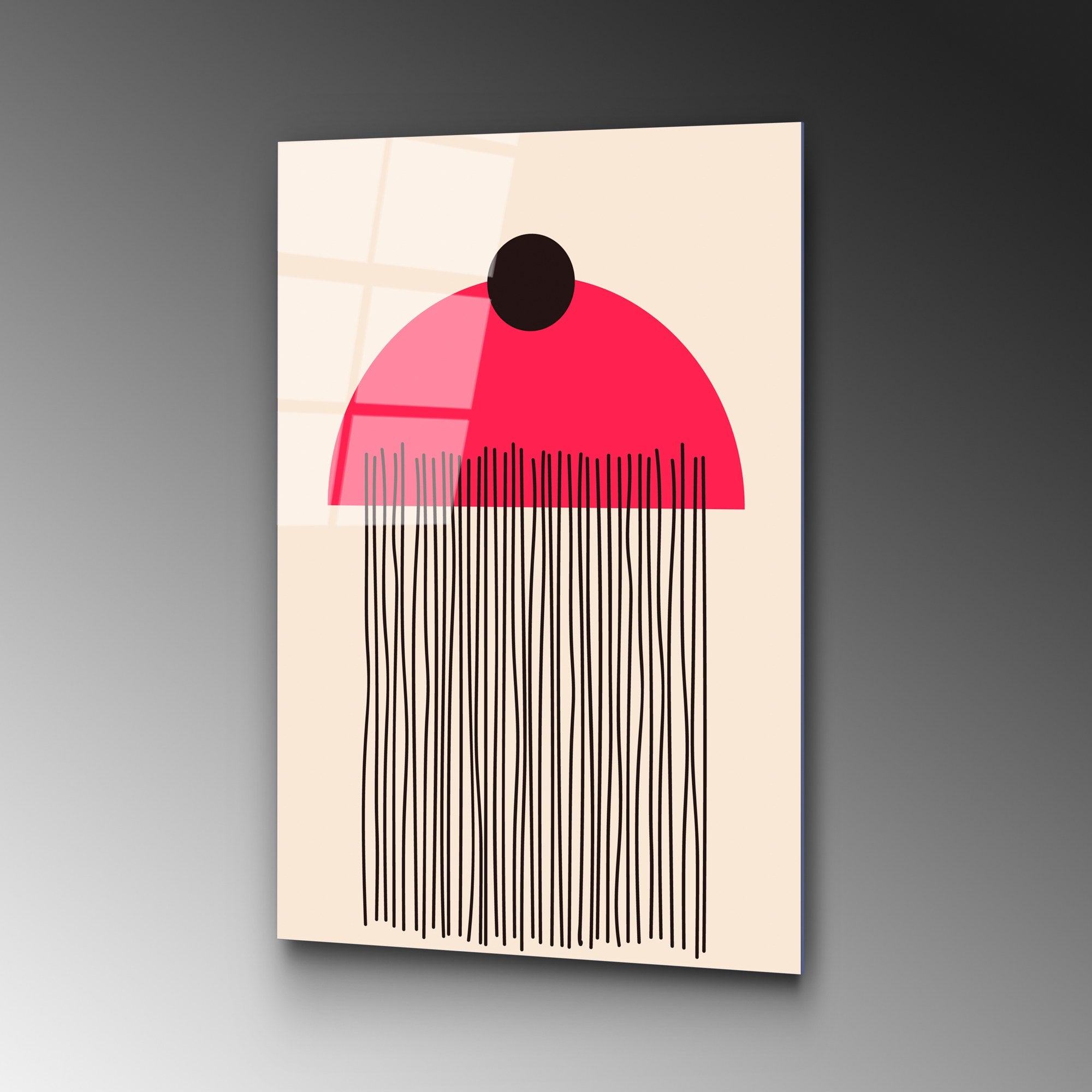 Quadro Decorativo em Vidro Temperado 100% UV-905, Multicolor, 45 x 65 cm (4 mm)