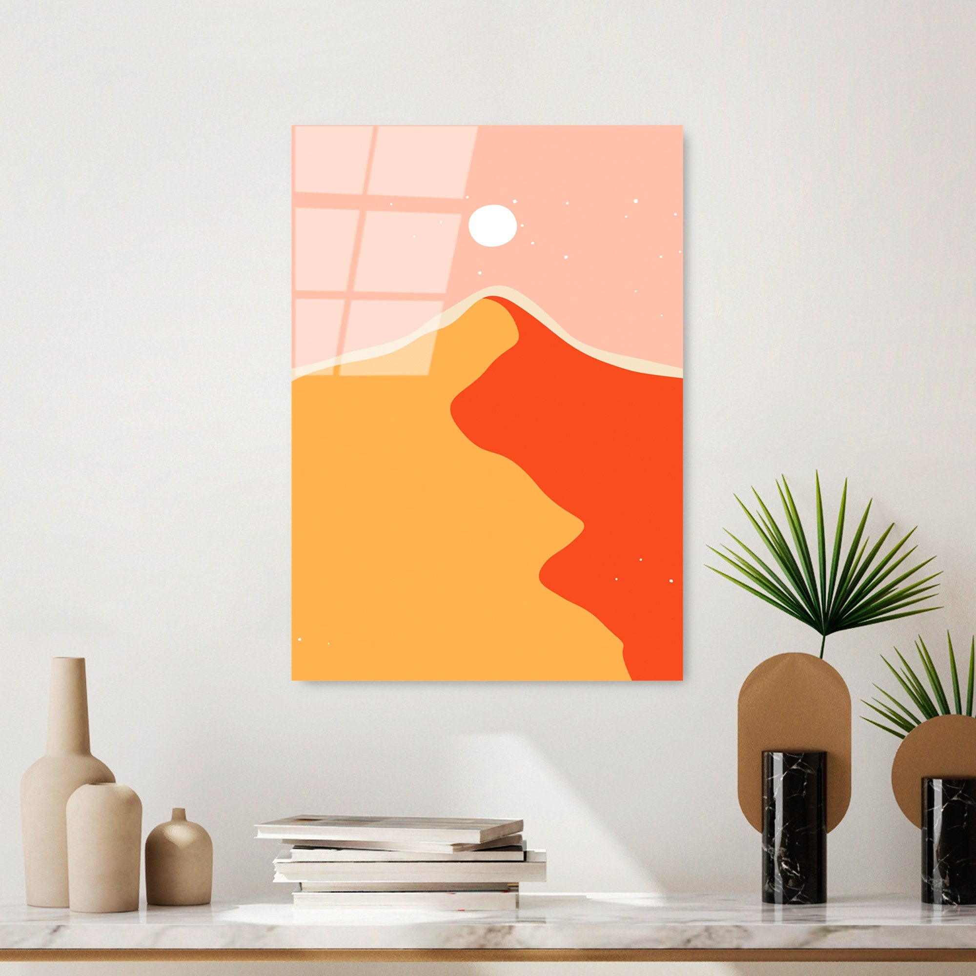 Quadro Decorativo em Vidro Temperado UV-906, Multicolor, 45 x 65 cm (4 mm)