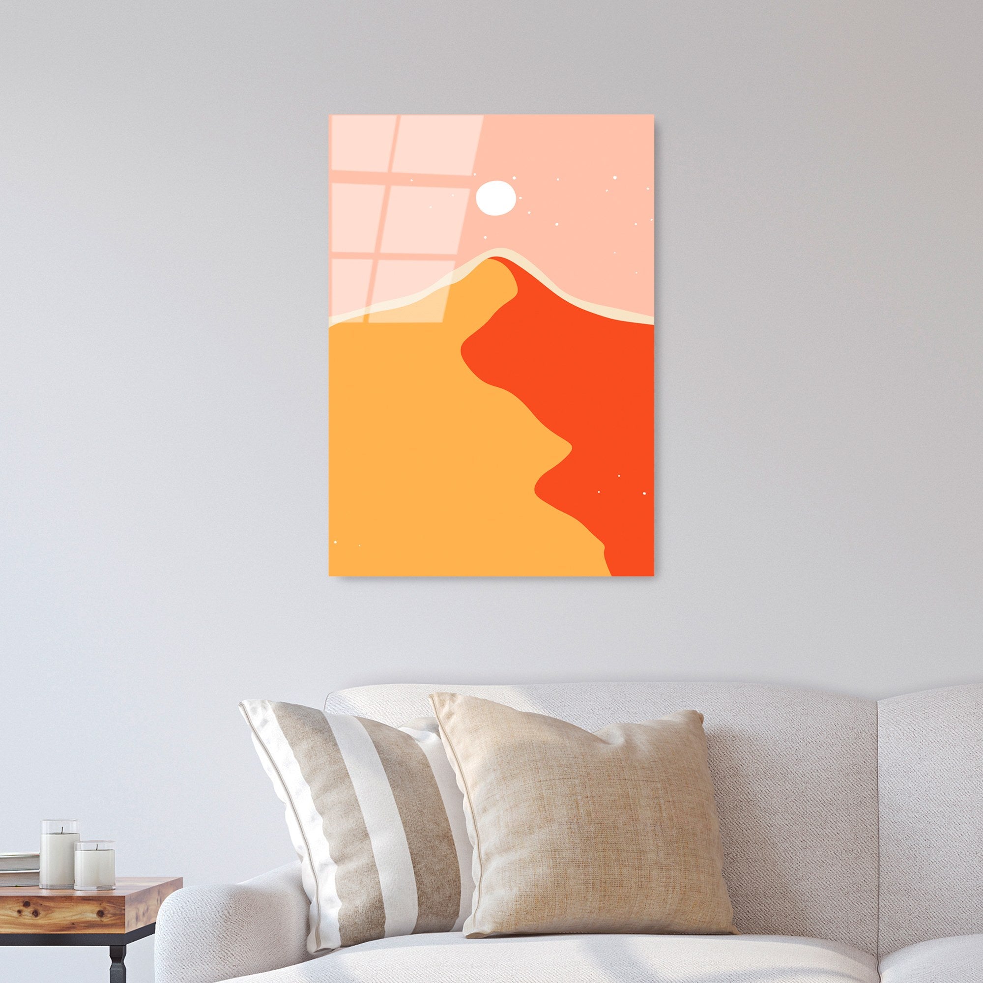 Quadro Decorativo em Vidro Temperado UV-906, Multicolor, 45 x 65 cm (4 mm)