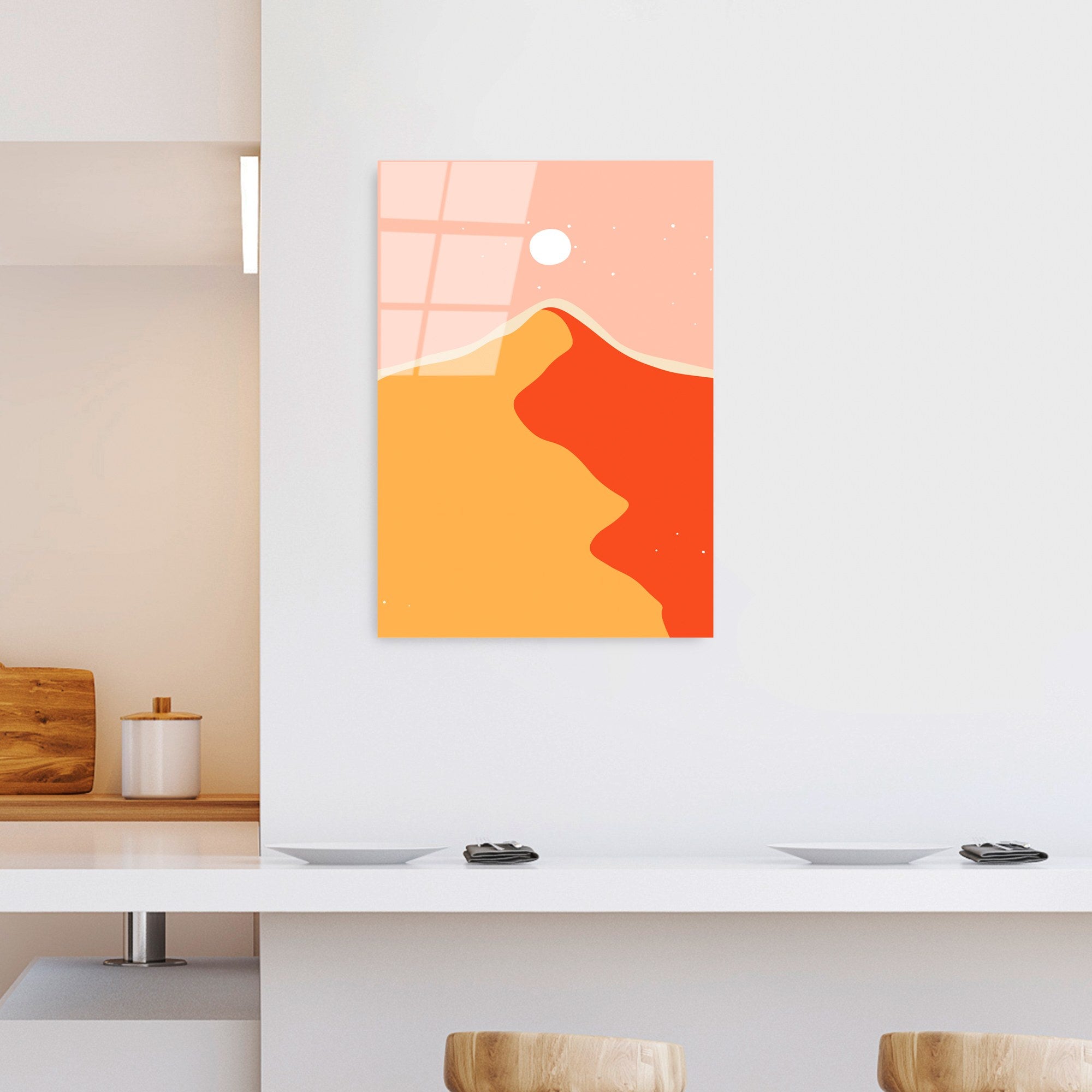 Quadro Decorativo em Vidro Temperado UV-906, Multicolor, 45 x 65 cm (4 mm)