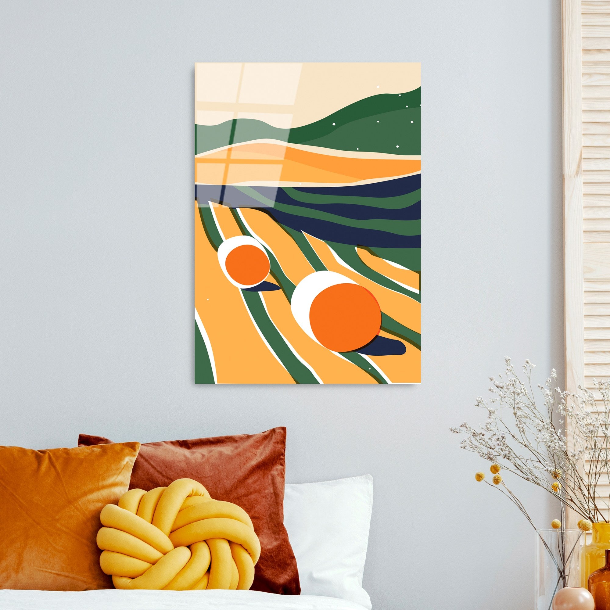 Quadro Decorativo em Vidro Temperado UV-907, 45 x 65 cm, Multicolor (4 mm)