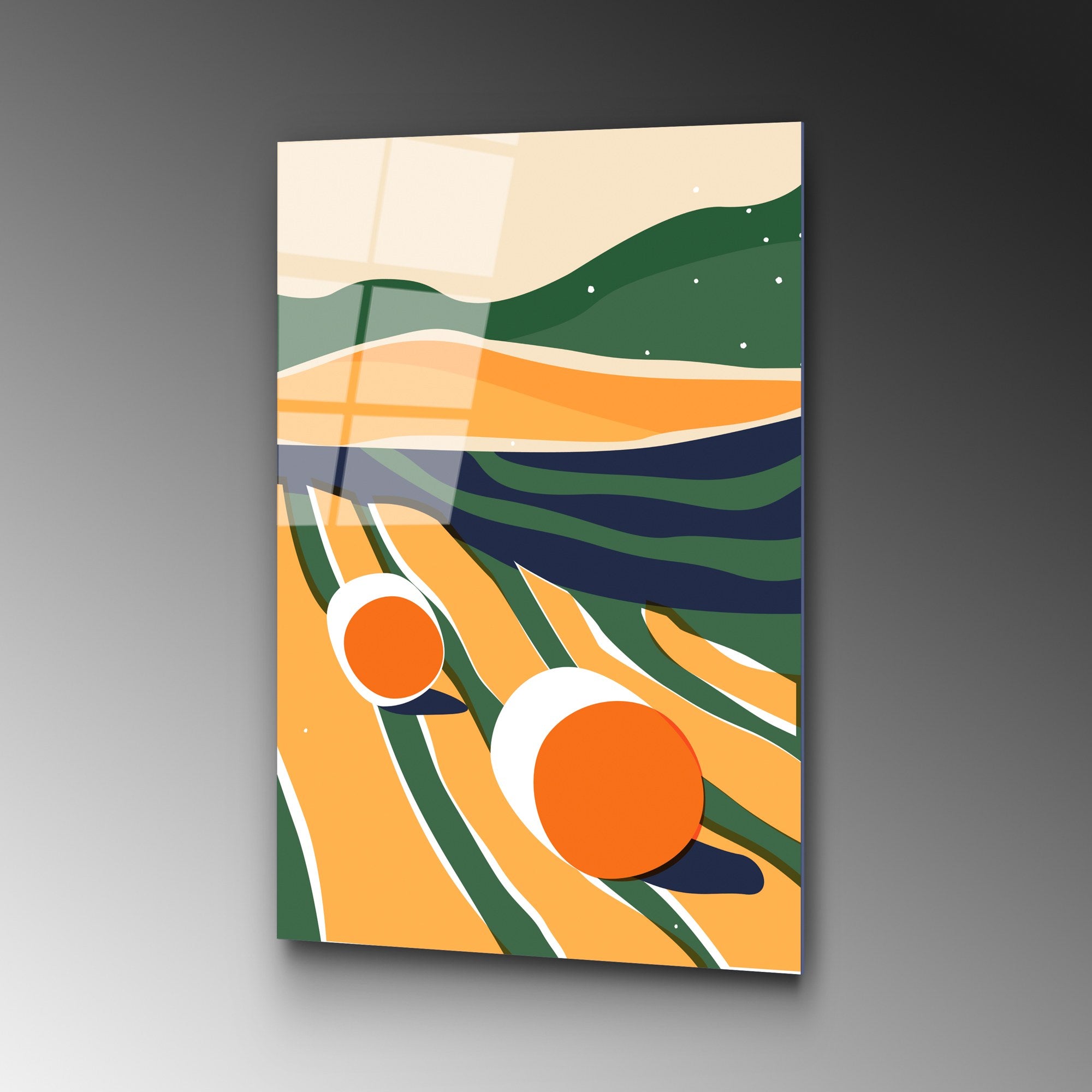 Quadro Decorativo em Vidro Temperado UV-907, 45 x 65 cm, Multicolor (4 mm)