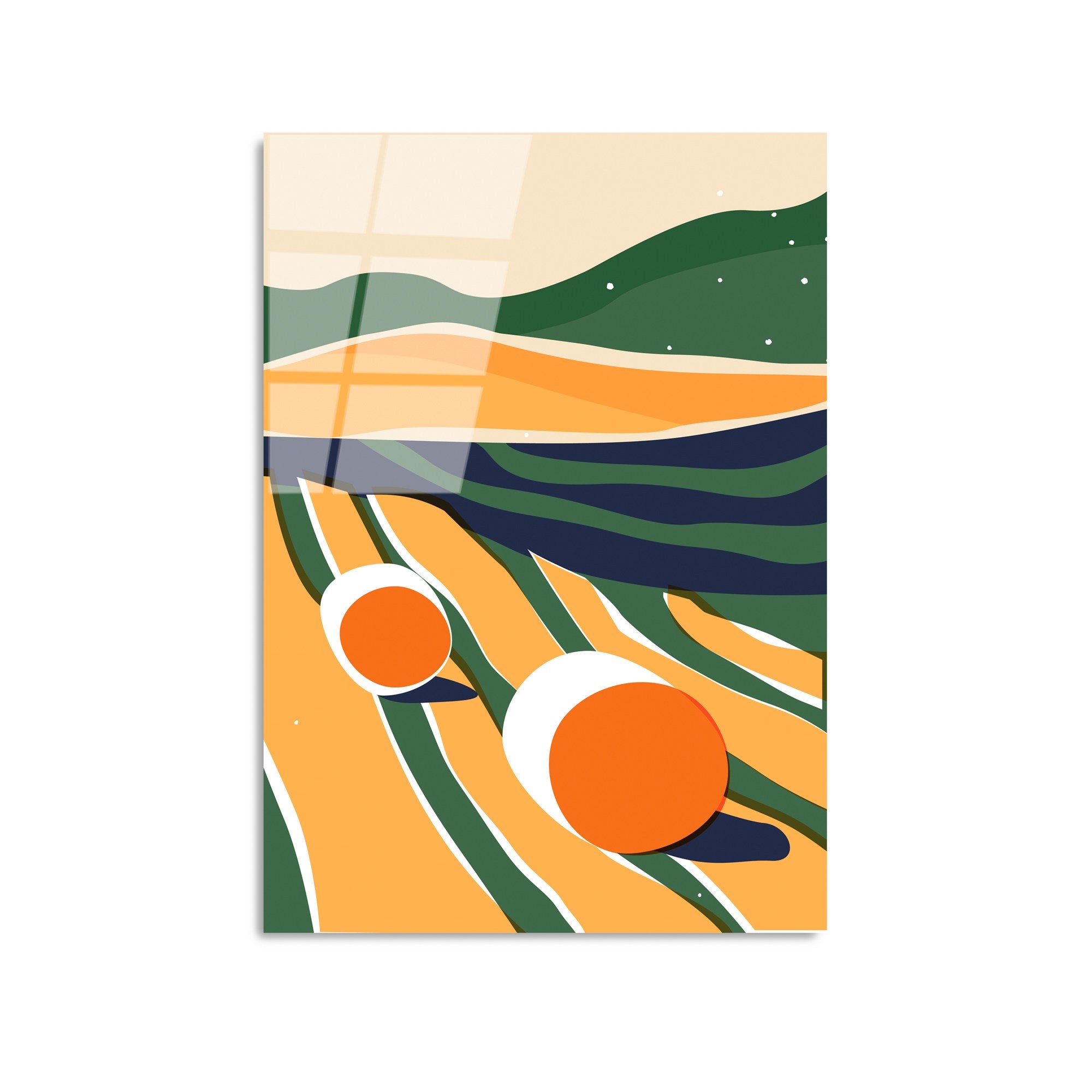 Quadro Decorativo em Vidro Temperado UV-907, 45 x 65 cm, Multicolor (4 mm)