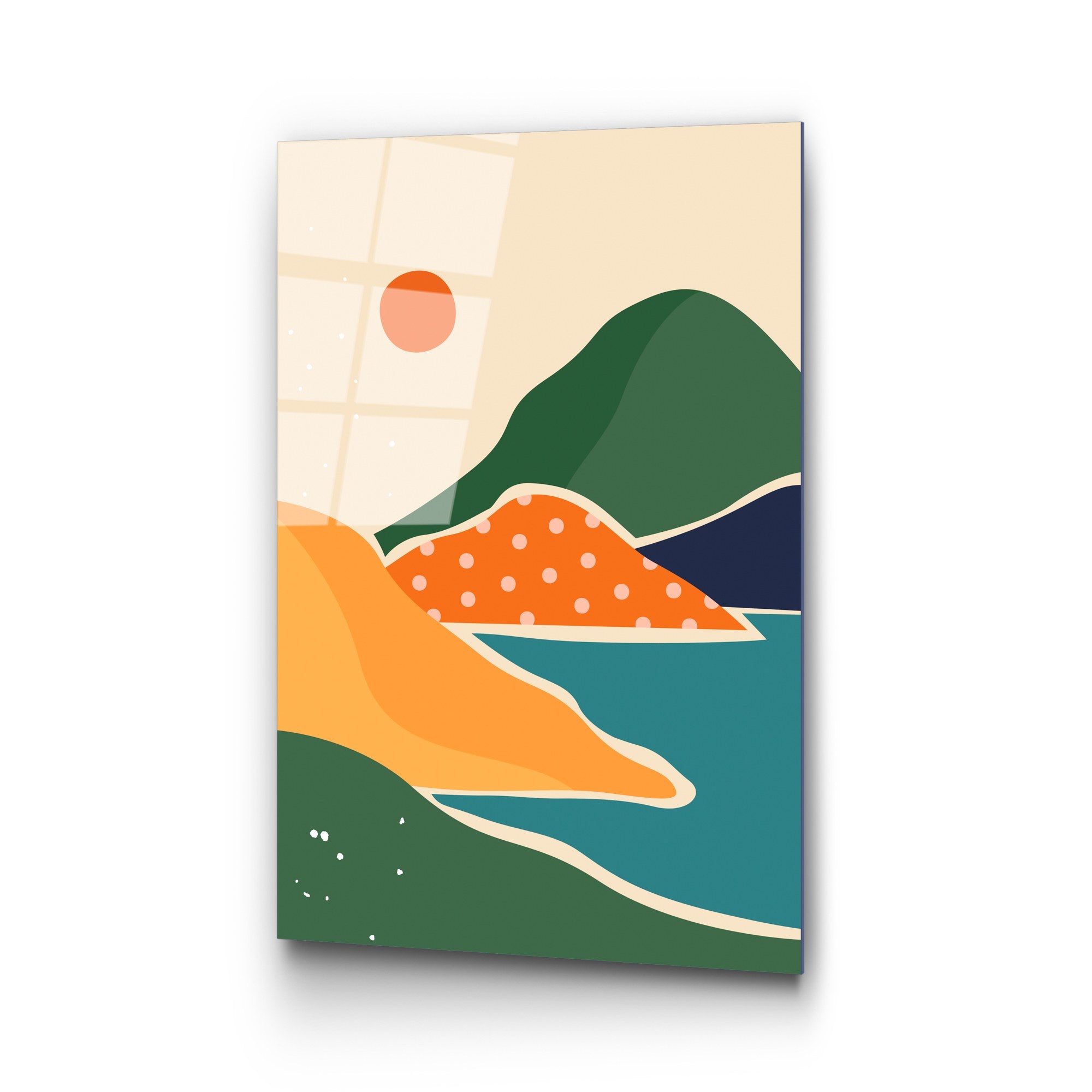 Quadro Decorativo em Vidro Temperado UV-908 45x65 cm – Multicolor, 4 mm