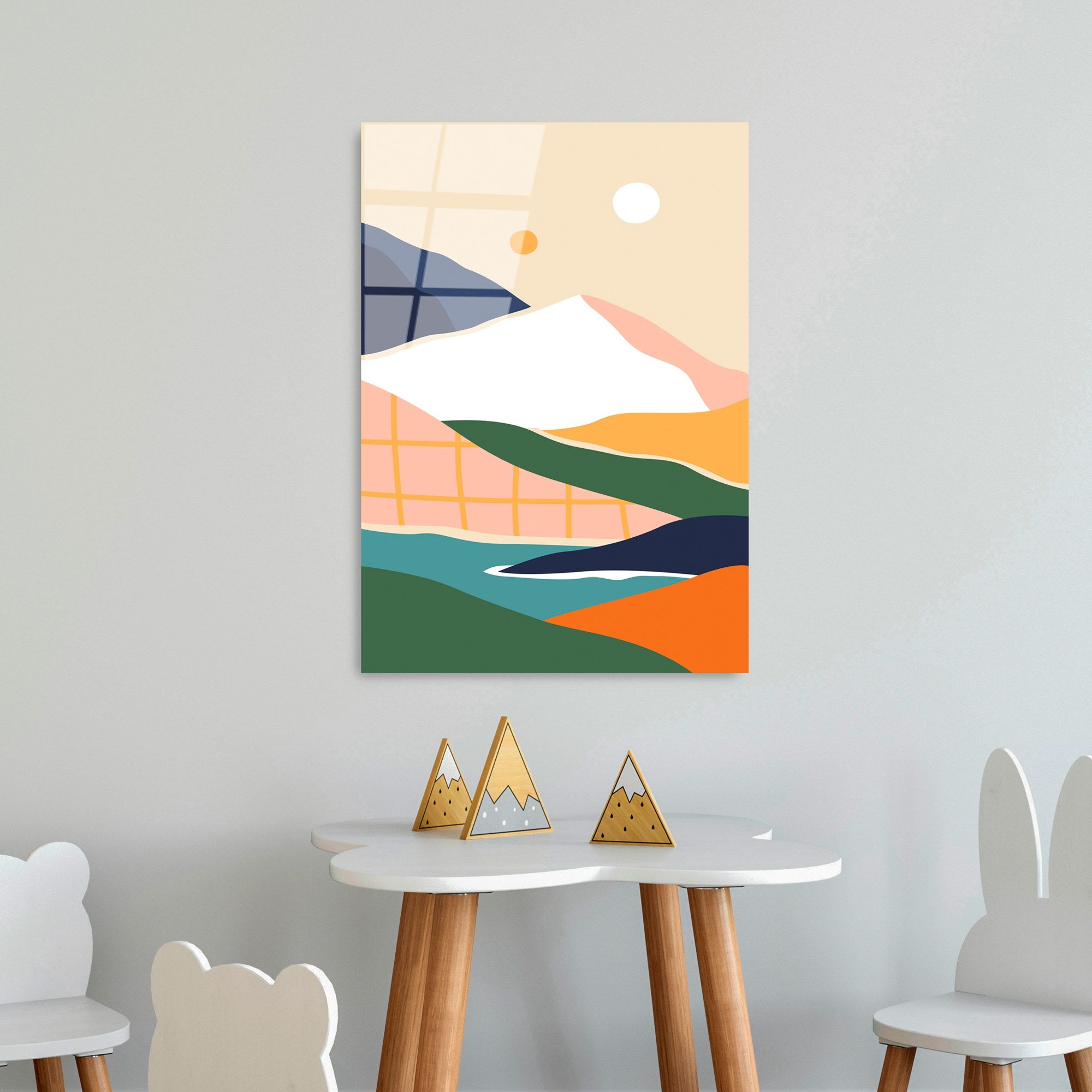 Quadro Decorativo em Vidro Temperado 4 mm, 45 x 65 cm, Multicolor – UV-910 (123BZM2404)