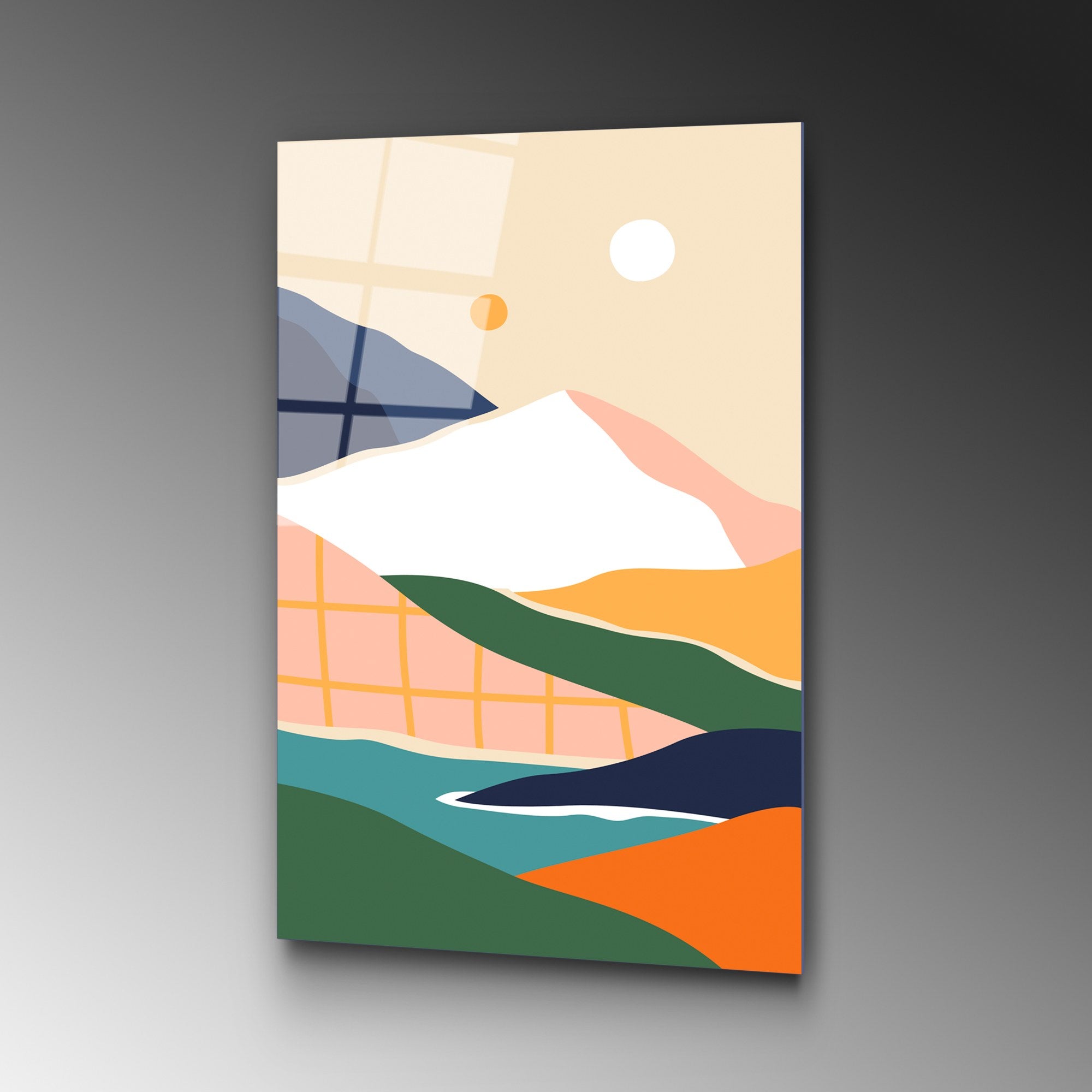 Quadro Decorativo em Vidro Temperado 4 mm, 45 x 65 cm, Multicolor – UV-910 (123BZM2404)