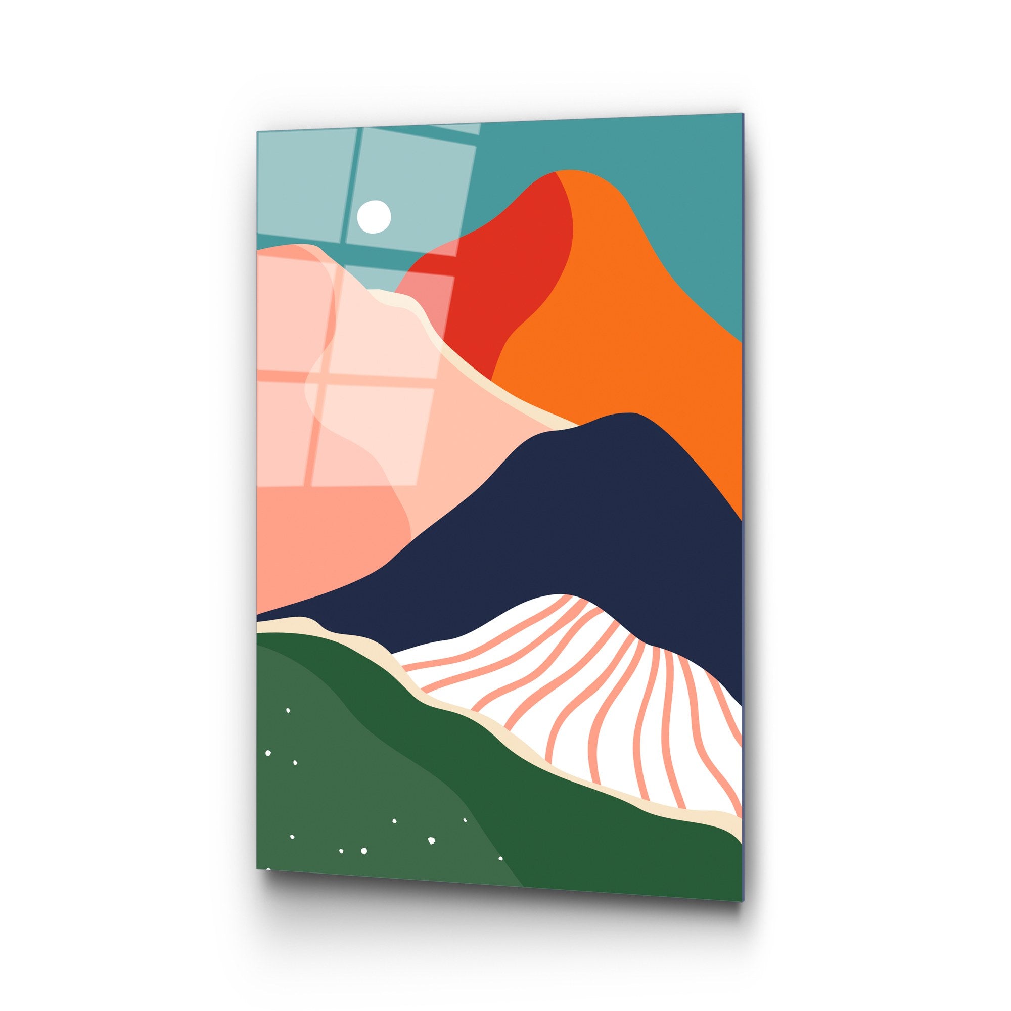 Quadro Decorativo em Vidro Temperado UV-912, Multicolor, 45 x 65 cm, 4 mm