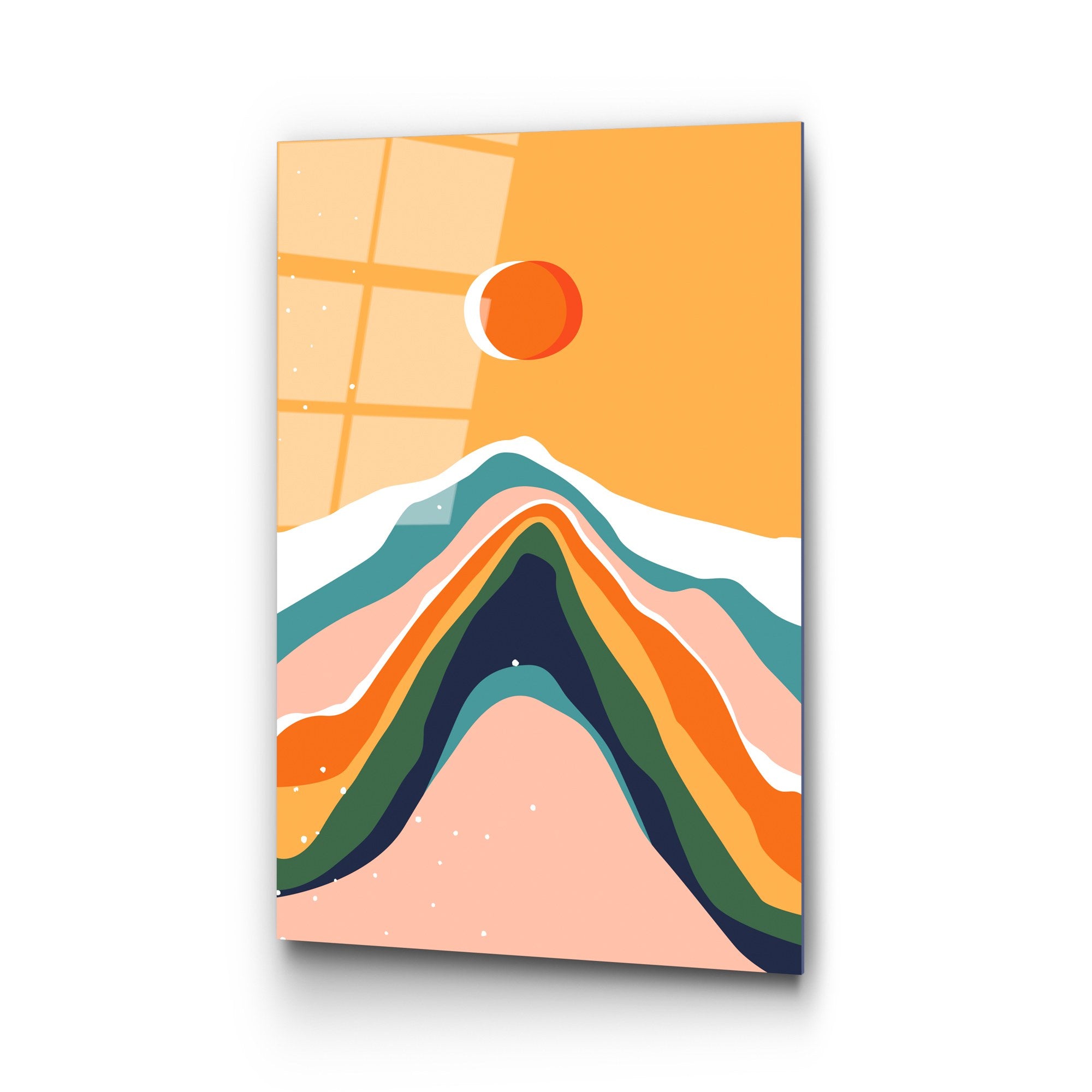 Quadro Decorativo em Vidro Temperado UV-914, Multicolor, 45 x 65 cm, 100% Vidro 4 mm