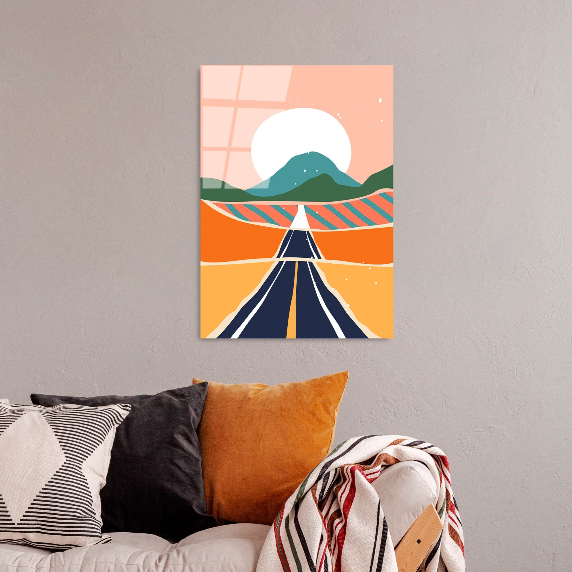 Quadro Decorativo em Vidro Temperado Multicolor UV-915 – 45 x 65 cm, 4 mm