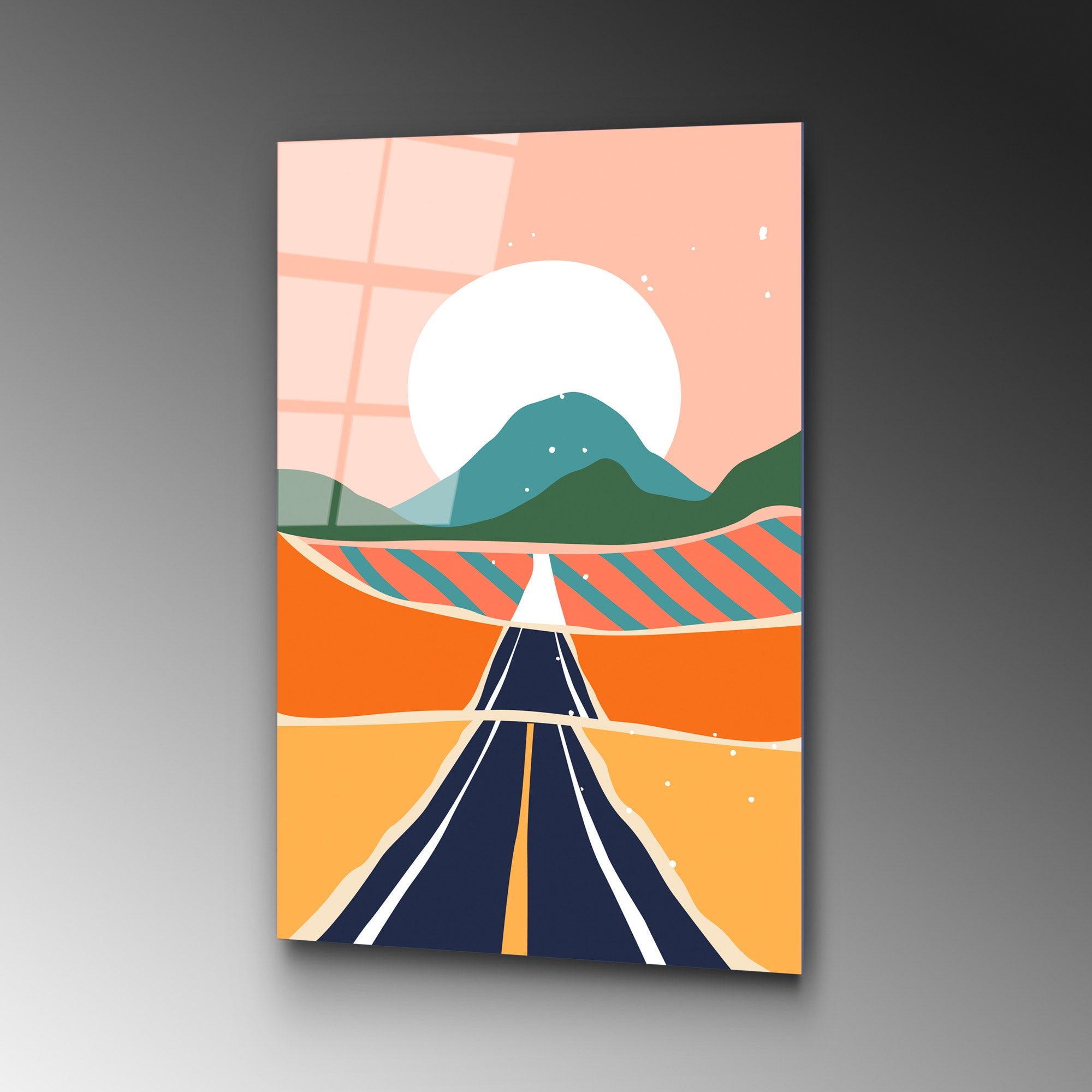 Quadro Decorativo em Vidro Temperado Multicolor UV-915 – 45 x 65 cm, 4 mm