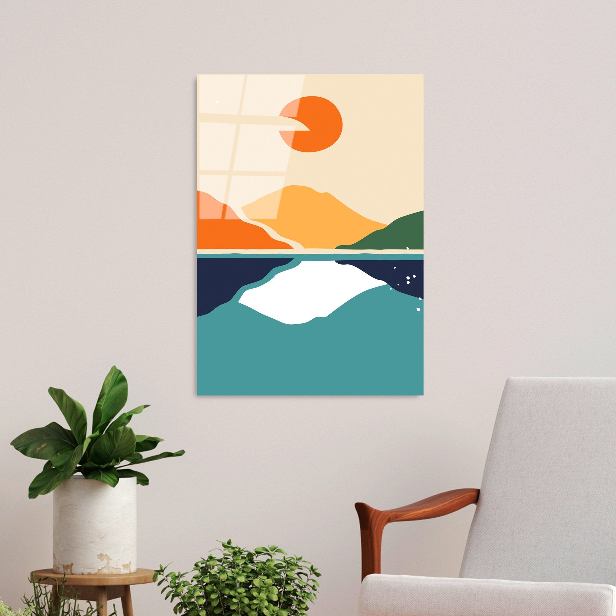 Quadro Decorativo em Vidro Temperado UV-916, 45 x 65 cm, Multicolor, 4 mm (Ref. 123BZM2410)