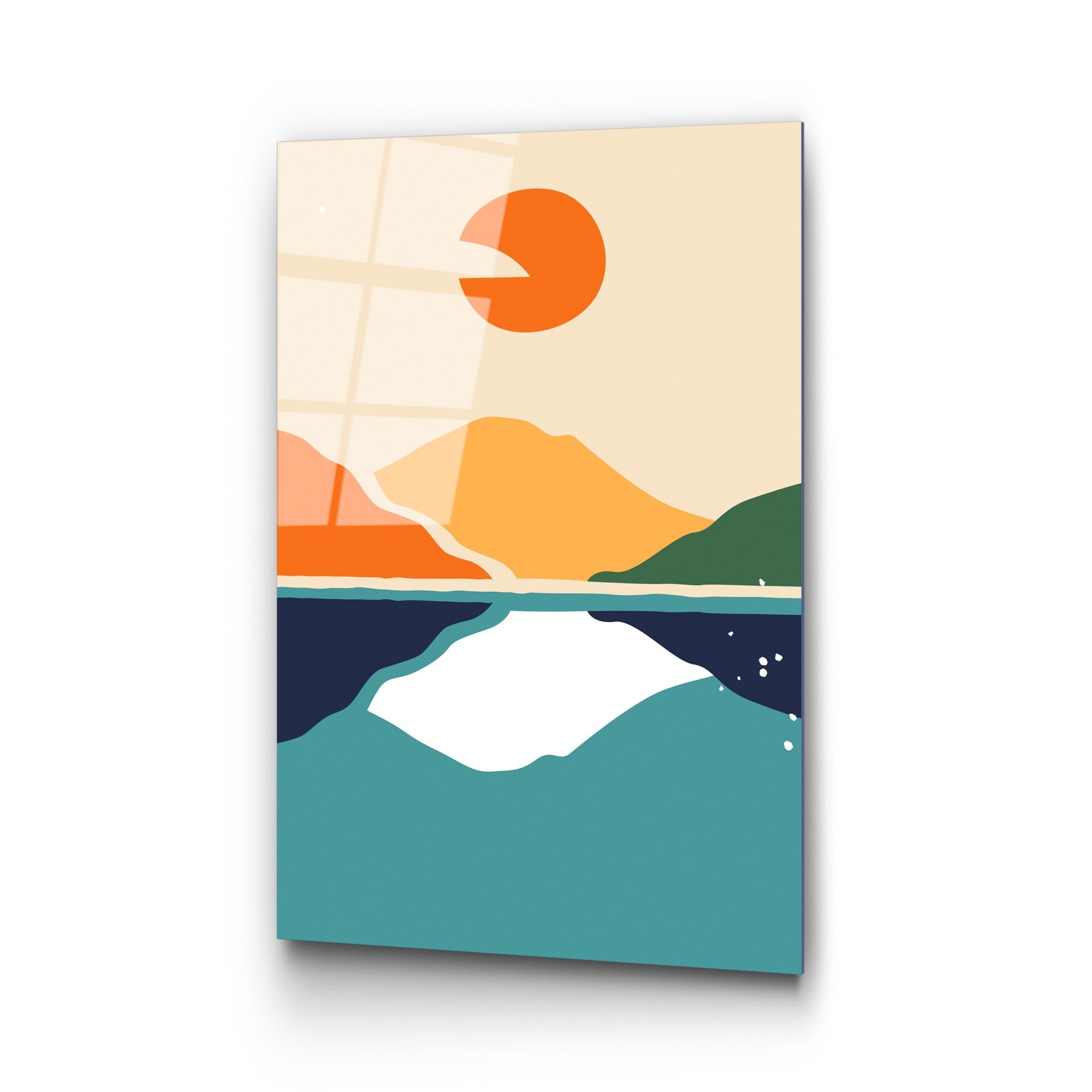 Quadro Decorativo em Vidro Temperado UV-916, 45 x 65 cm, Multicolor, 4 mm (Ref. 123BZM2410)