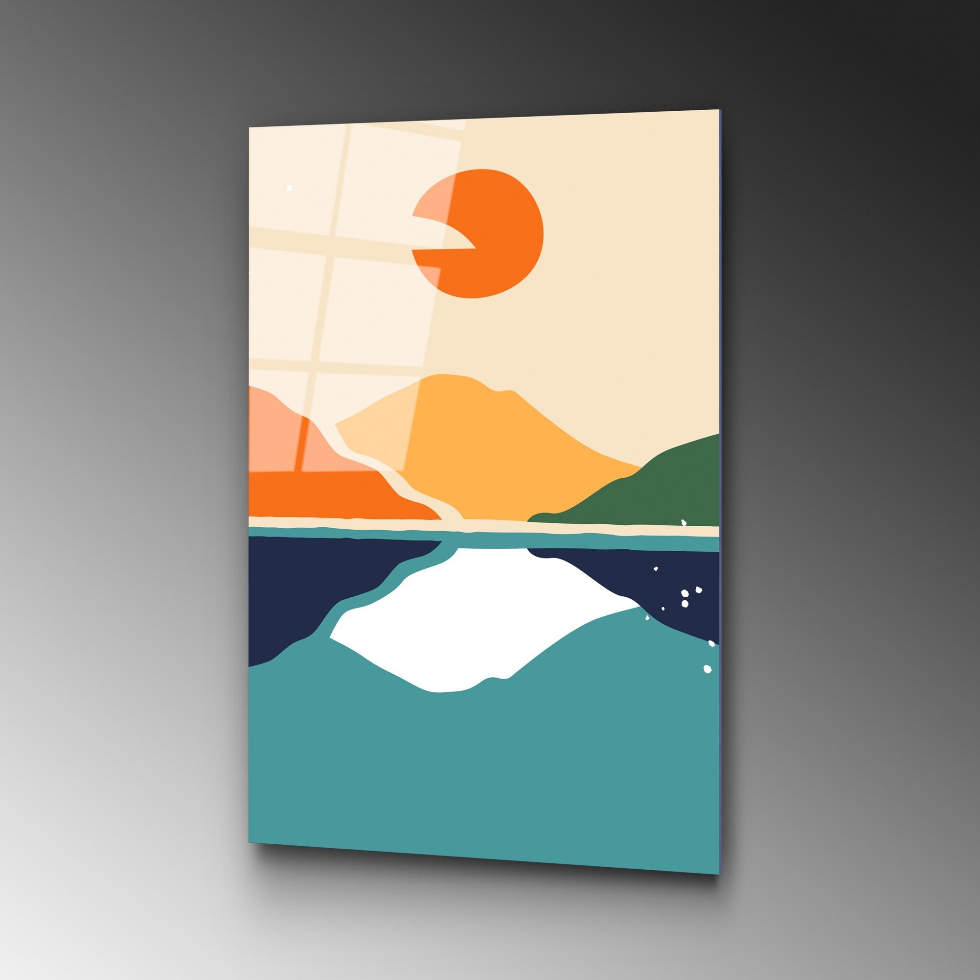 Quadro Decorativo em Vidro Temperado UV-916, 45 x 65 cm, Multicolor, 4 mm (Ref. 123BZM2410)