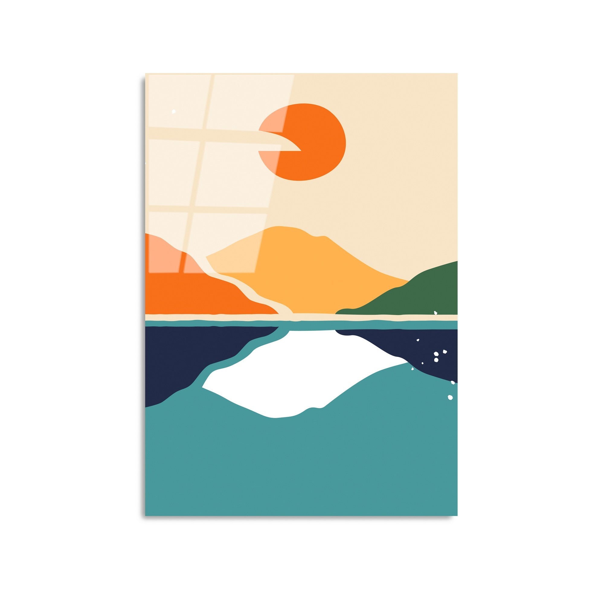 Quadro Decorativo em Vidro Temperado UV-916, 45 x 65 cm, Multicolor, 4 mm (Ref. 123BZM2410)