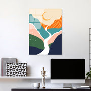 Quadro Decorativo em Vidro Temperado 100% 4 mm UV-917 45 x 65 cm Multicolor