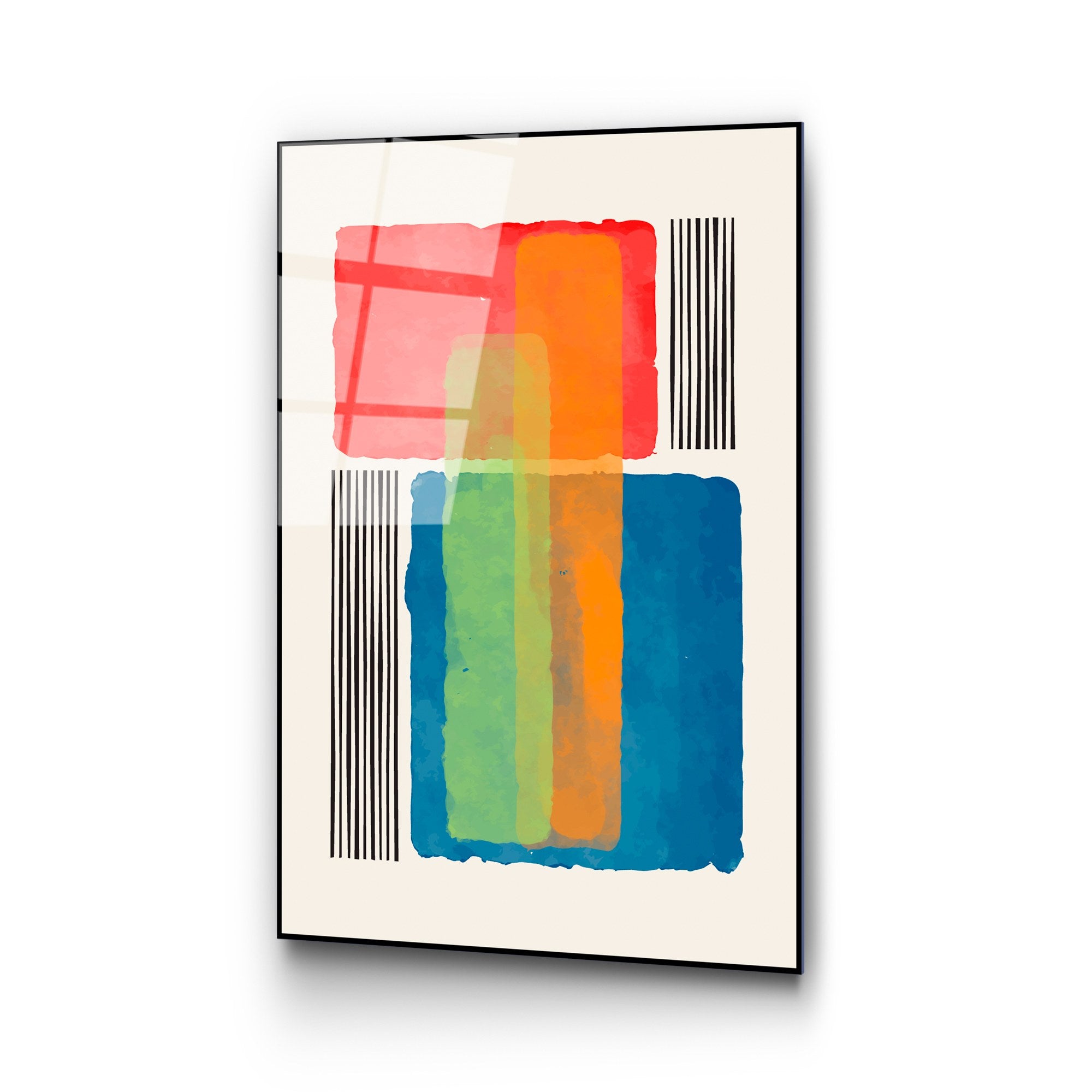 Quadro Decorativo em Vidro Temperado UV-918, Multicolor, 45 x 65 cm, 4 mm