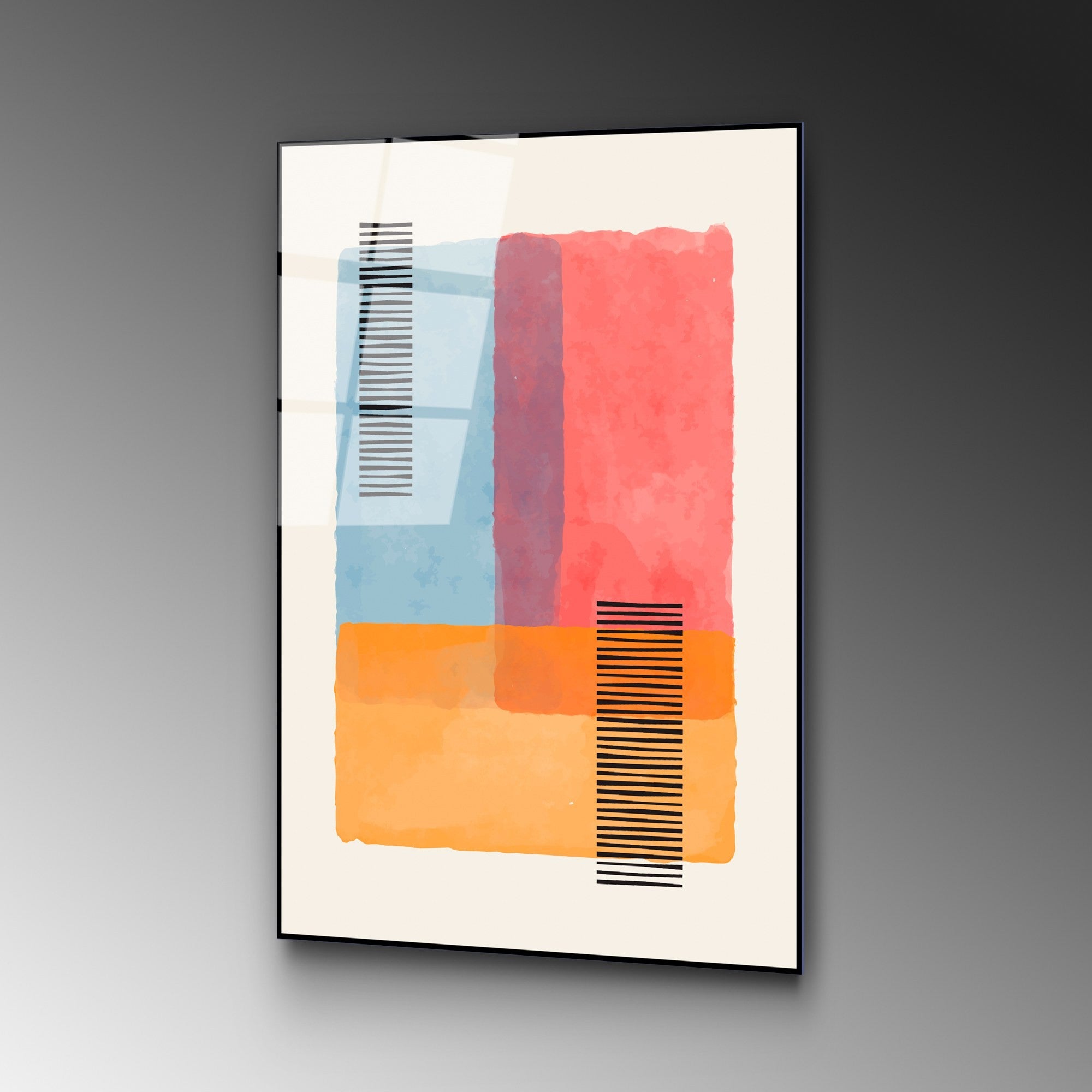 Quadro Decorativo em Vidro Temperado UV-919, Multicolor, 45 x 65 cm, 4 mm