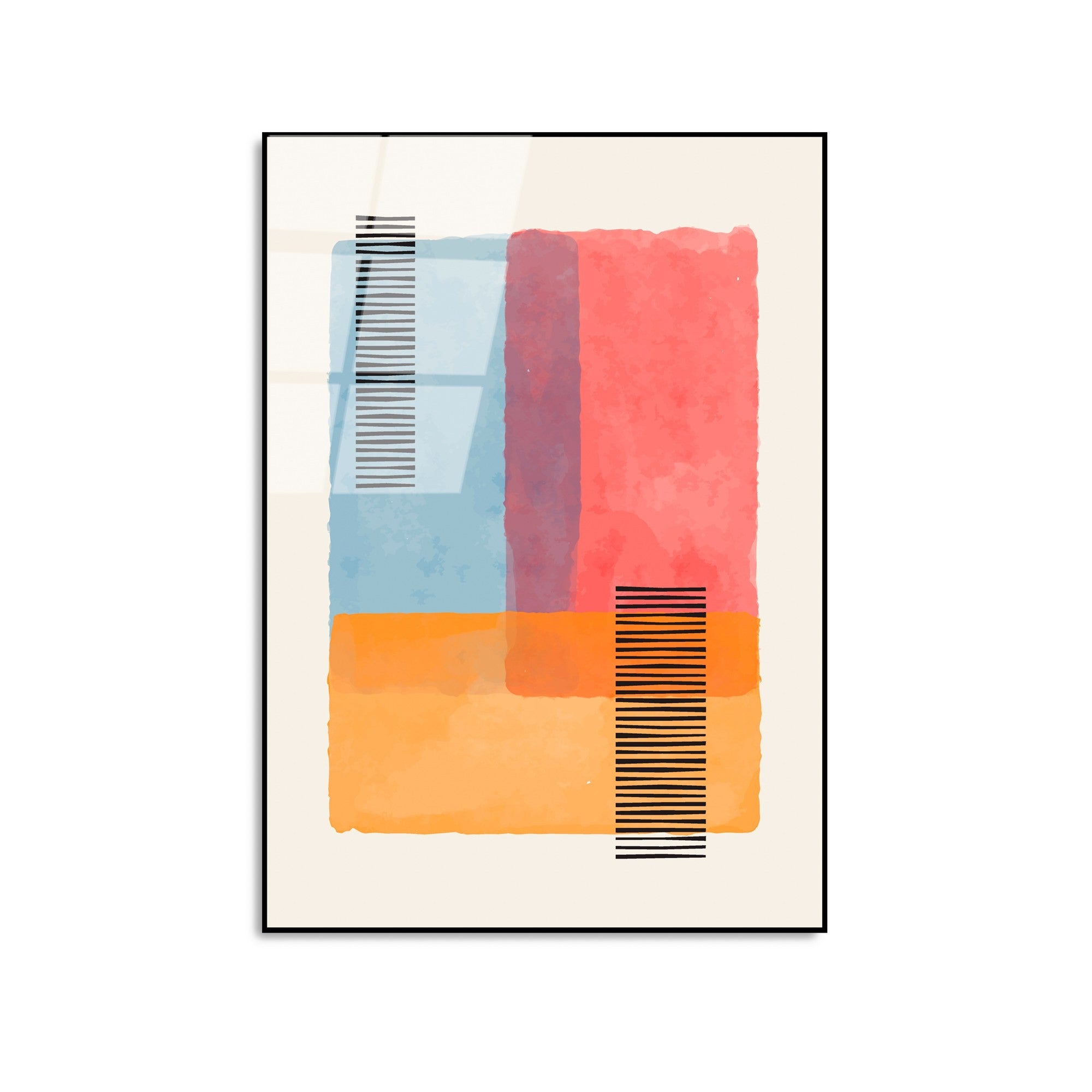 Quadro Decorativo em Vidro Temperado UV-919, Multicolor, 45 x 65 cm, 4 mm