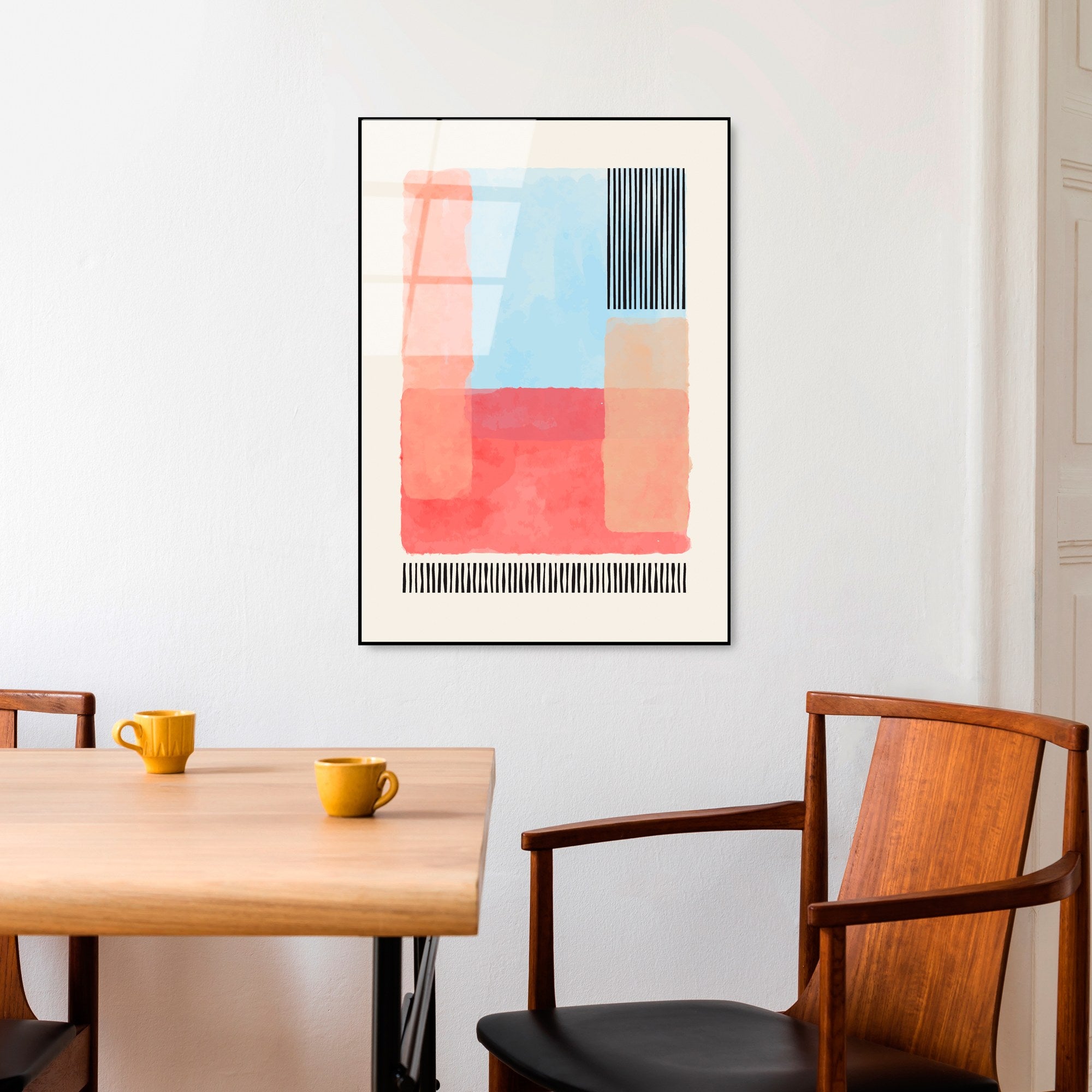 Quadro Decorativo em Vidro Temperado UV-920, 45 x 65 cm, Multicolor, 4 mm