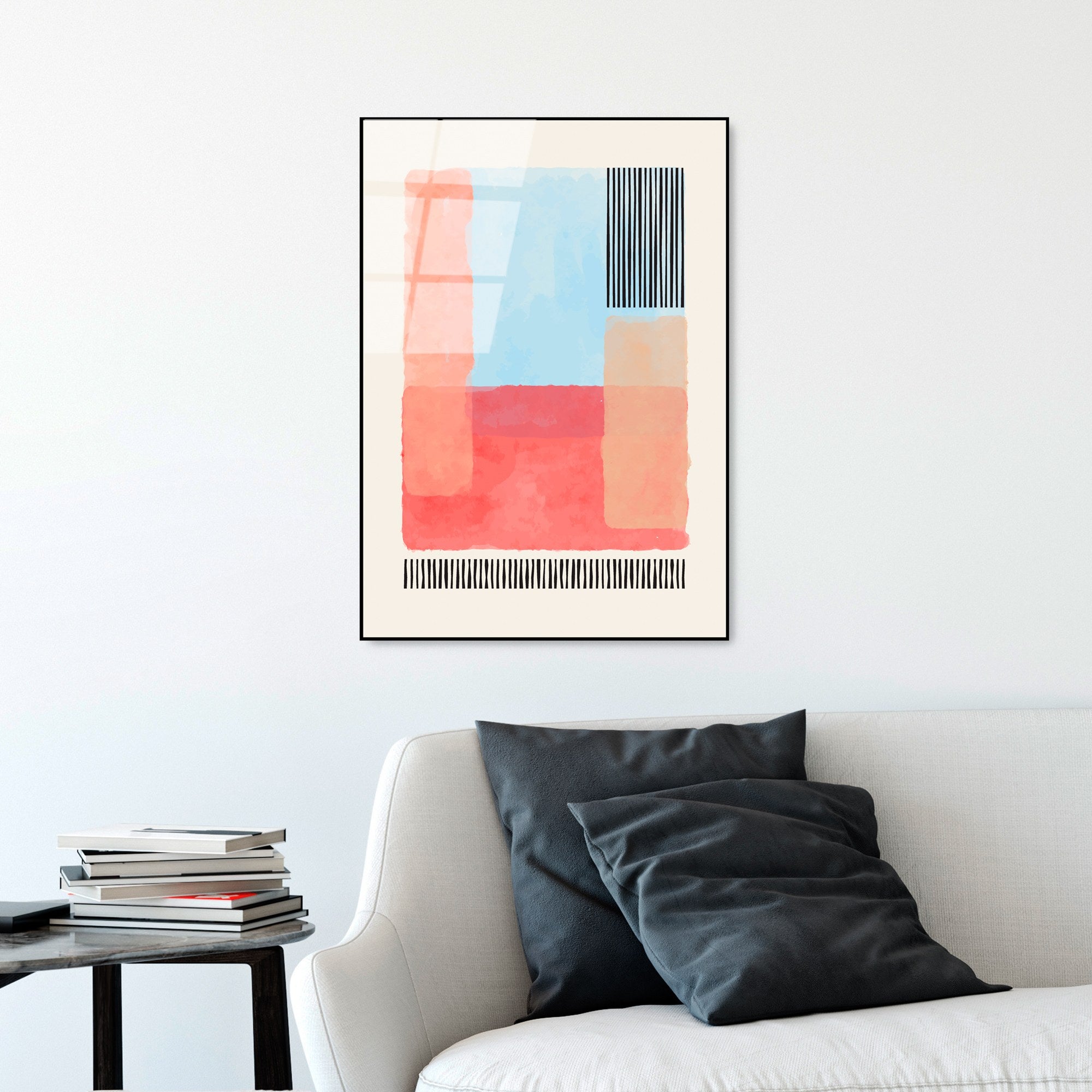 Quadro Decorativo em Vidro Temperado UV-920, 45 x 65 cm, Multicolor, 4 mm