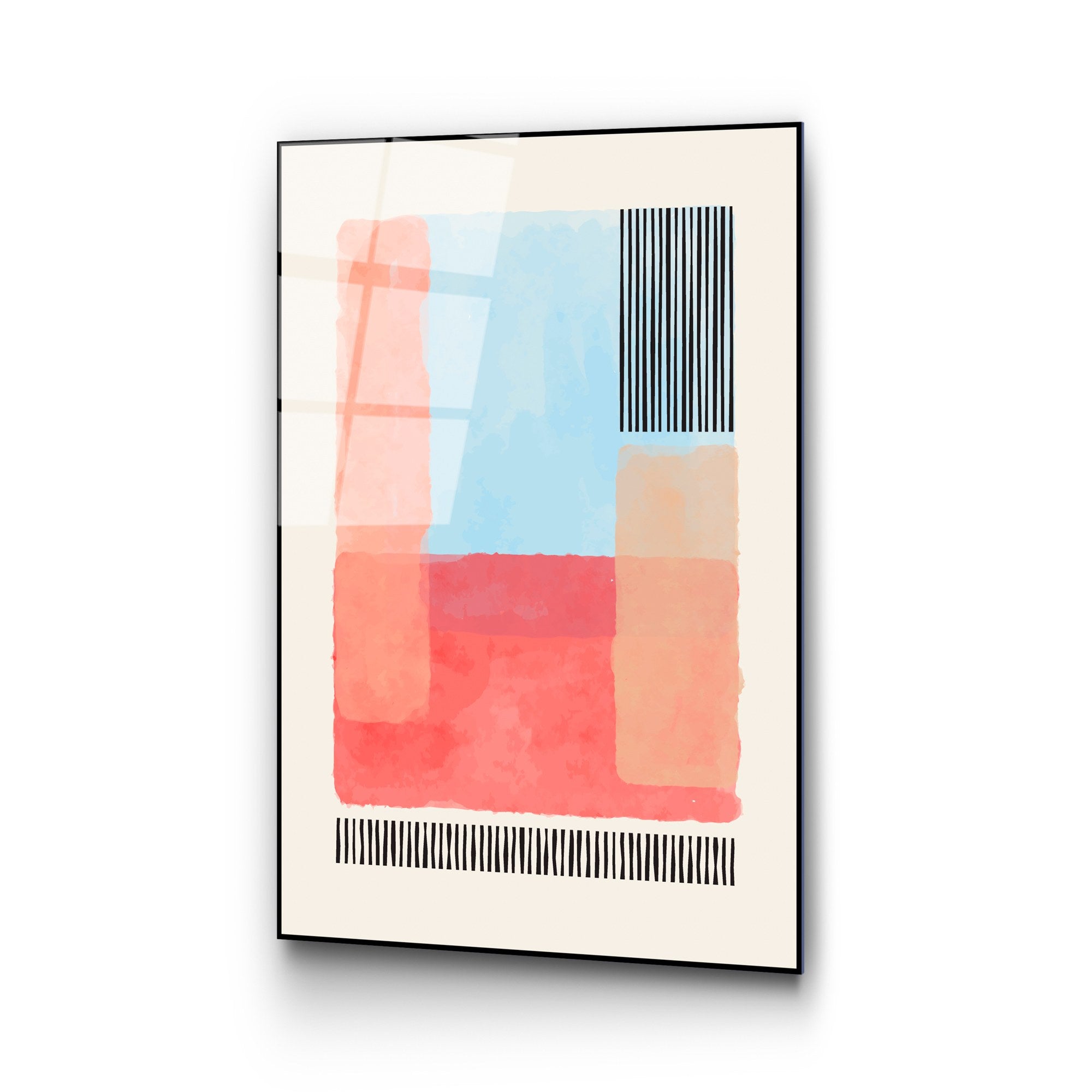 Quadro Decorativo em Vidro Temperado UV-920, 45 x 65 cm, Multicolor, 4 mm