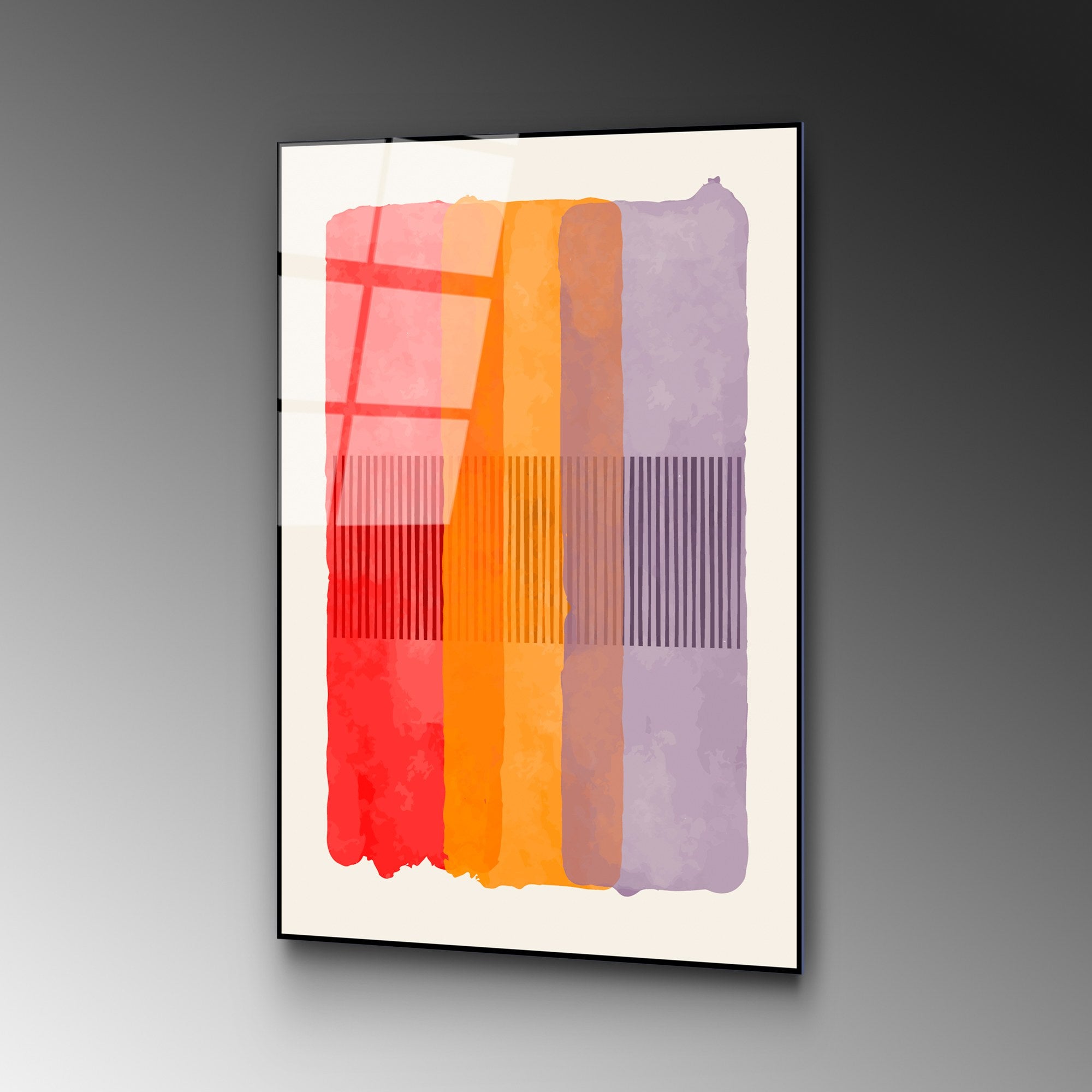 Quadro Decorativo em Vidro Temperado UV-921 — Multicolor — 45 x 65 cm — Espessura 4 mm