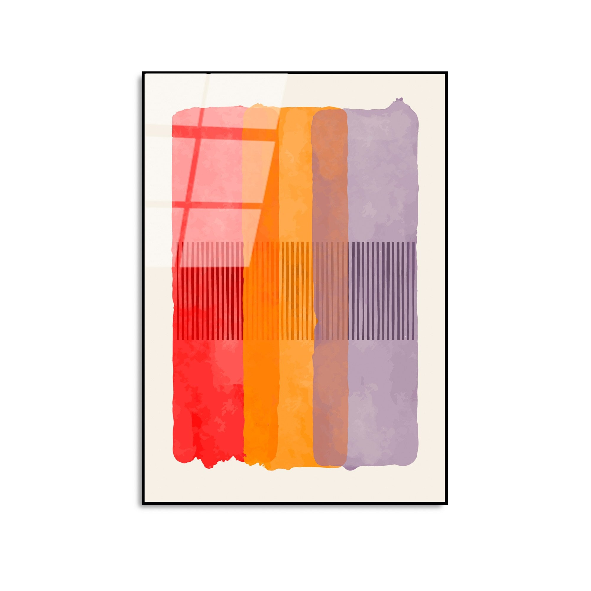 Quadro Decorativo em Vidro Temperado UV-921 — Multicolor — 45 x 65 cm — Espessura 4 mm