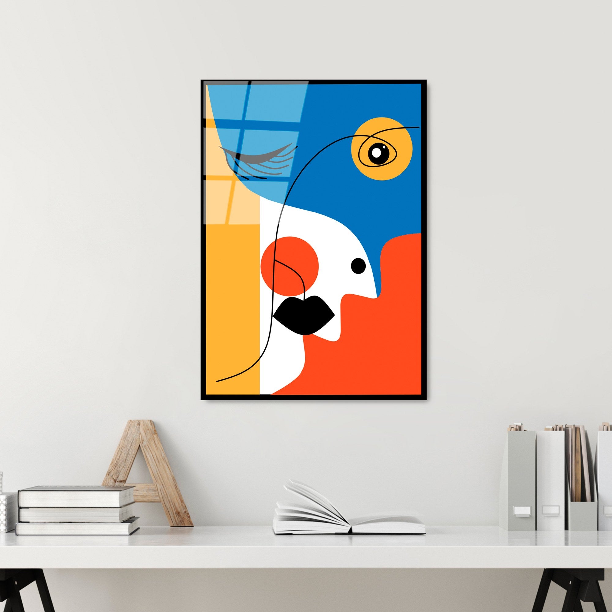 Quadro Decorativo em Vidro Temperado 100% UV-922, Multicolor, 45 x 65 cm (4 mm)