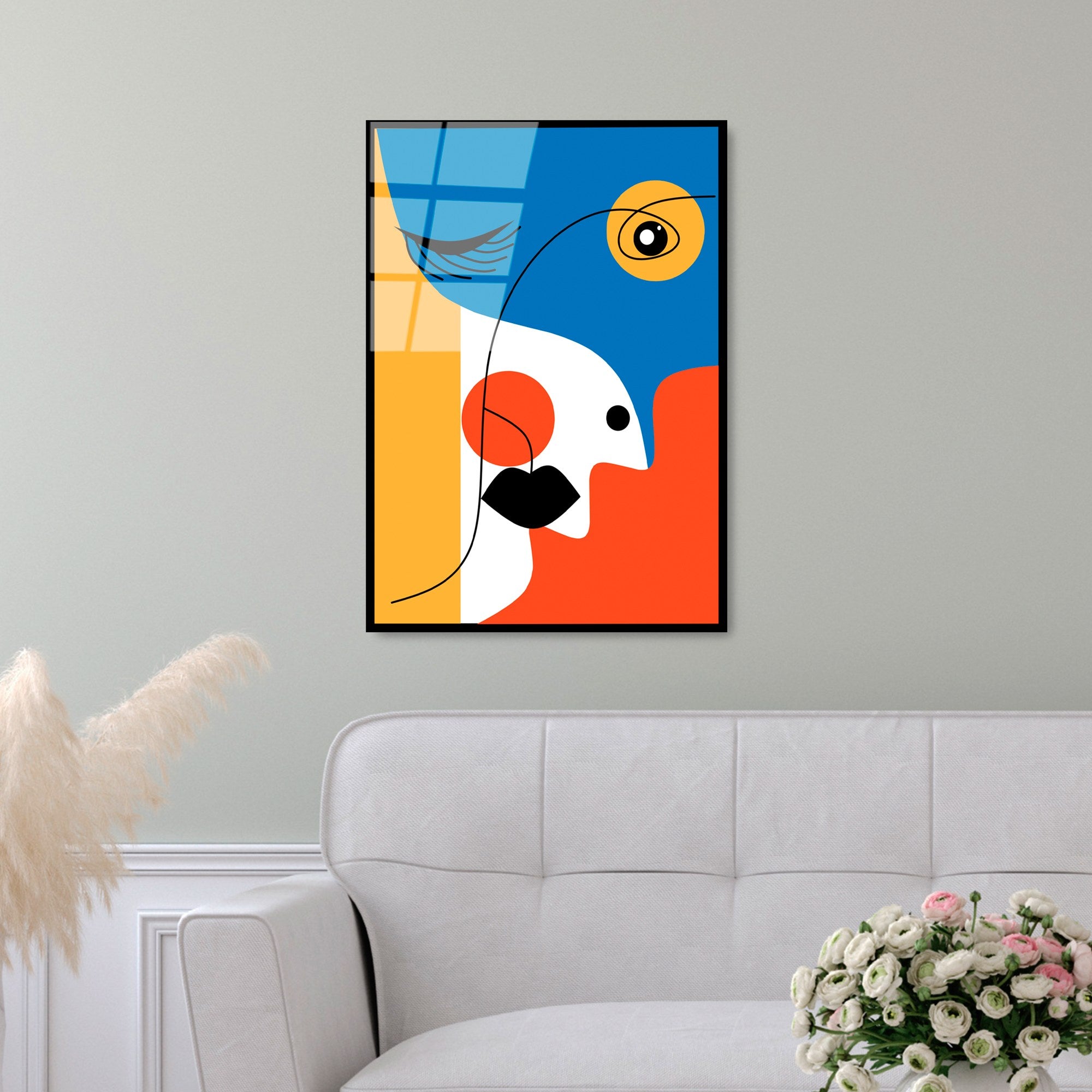 Quadro Decorativo em Vidro Temperado 100% UV-922, Multicolor, 45 x 65 cm (4 mm)