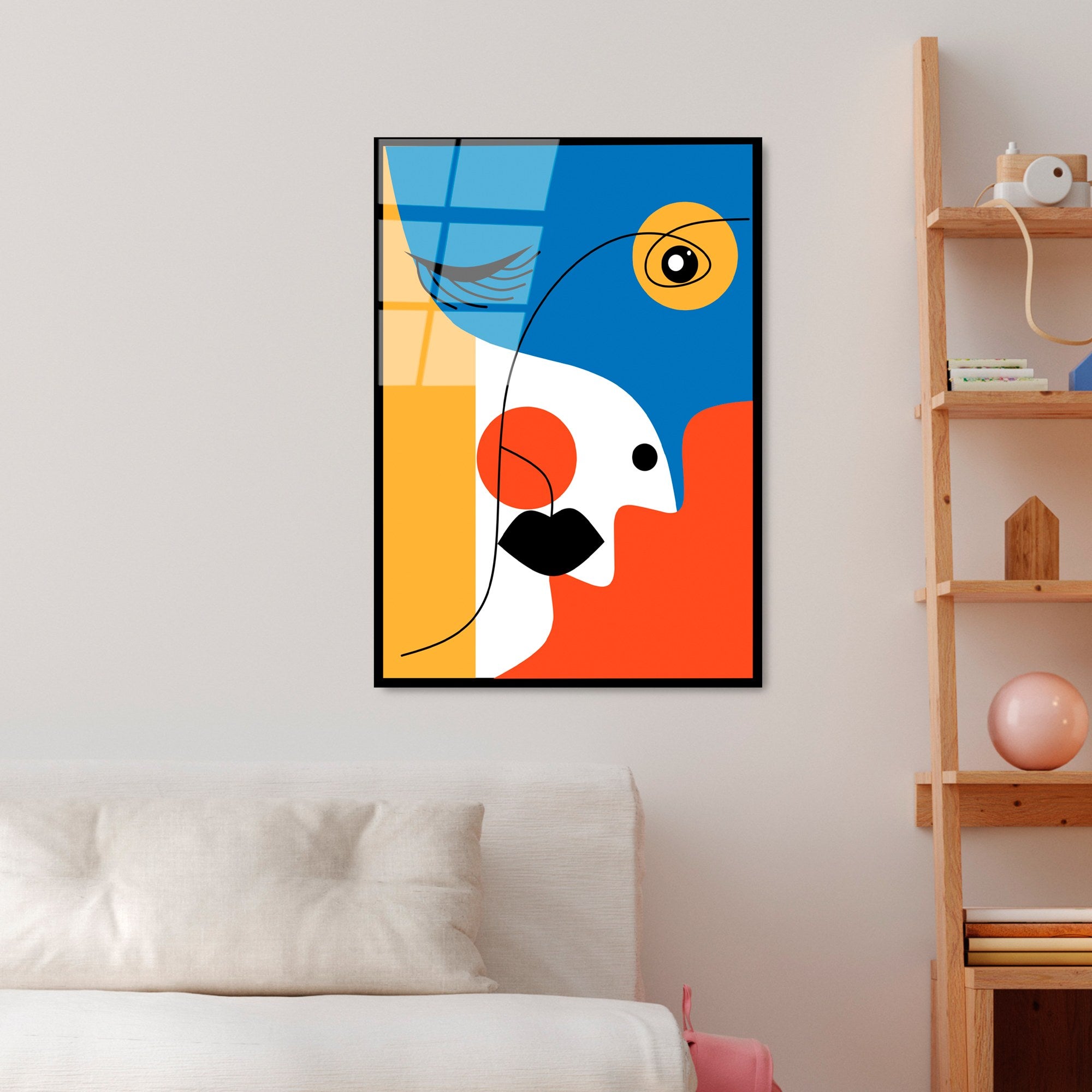 Quadro Decorativo em Vidro Temperado 100% UV-922, Multicolor, 45 x 65 cm (4 mm)