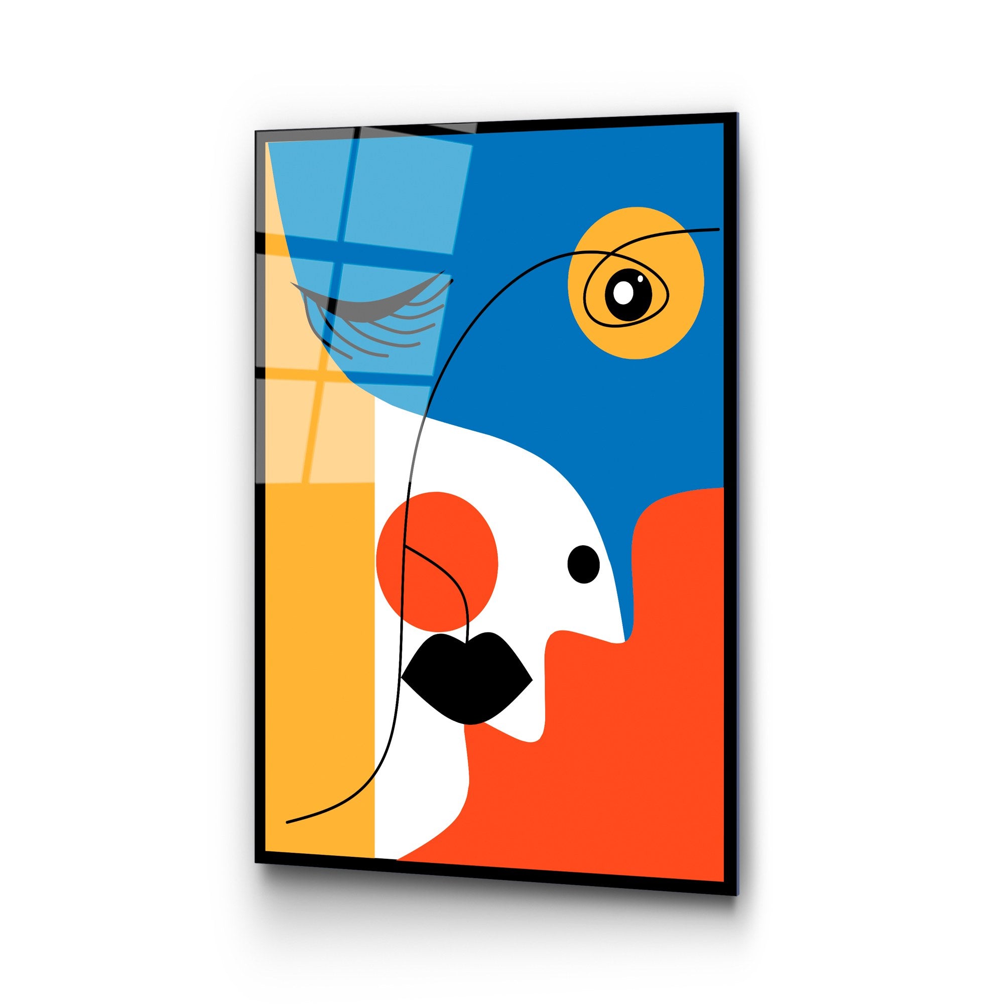 Quadro Decorativo em Vidro Temperado 100% UV-922, Multicolor, 45 x 65 cm (4 mm)