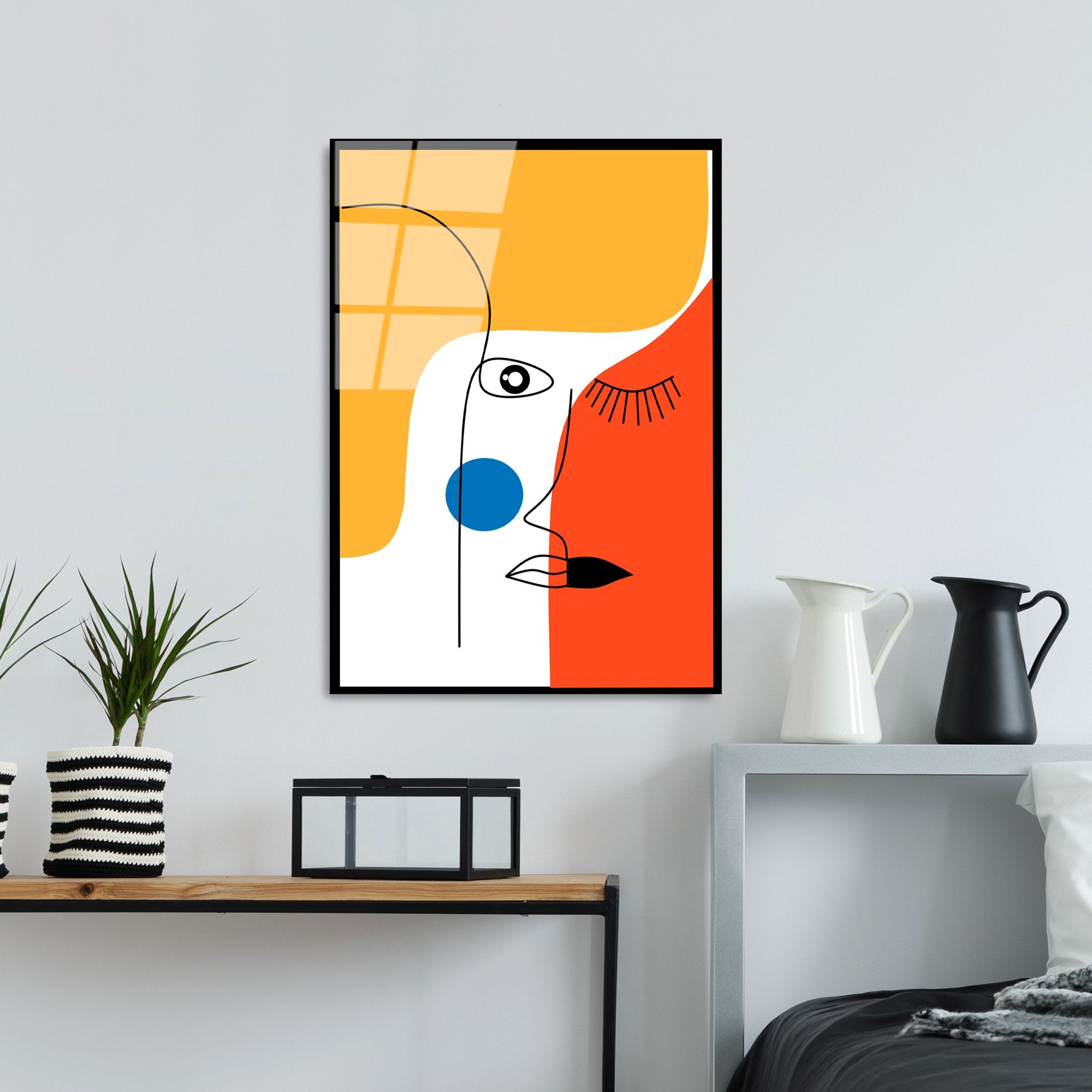 Quadro Decorativo em Vidro Temperado UV-923, Multicolor, 45 x 65 cm (4 mm)