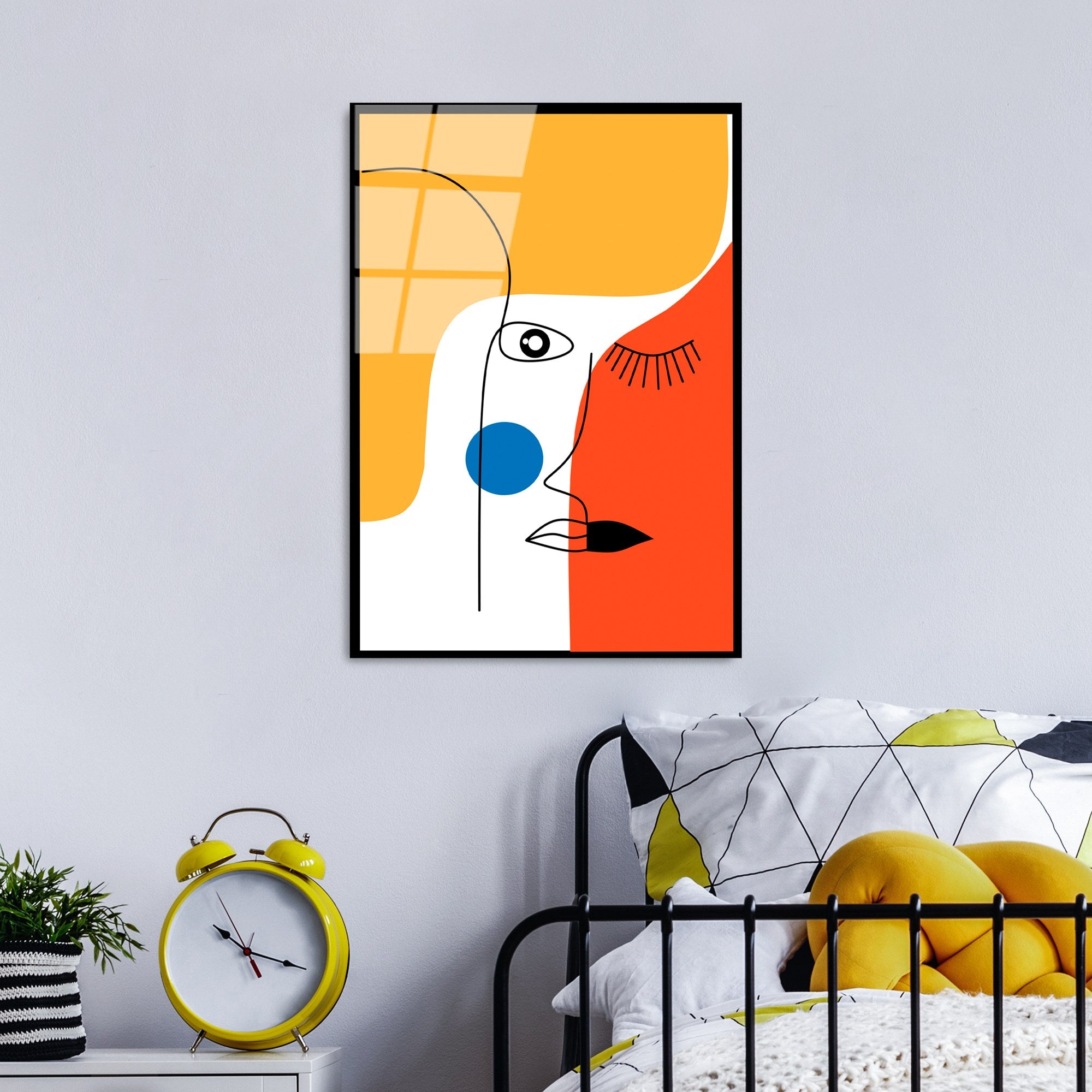 Quadro Decorativo em Vidro Temperado UV-923, Multicolor, 45 x 65 cm (4 mm)