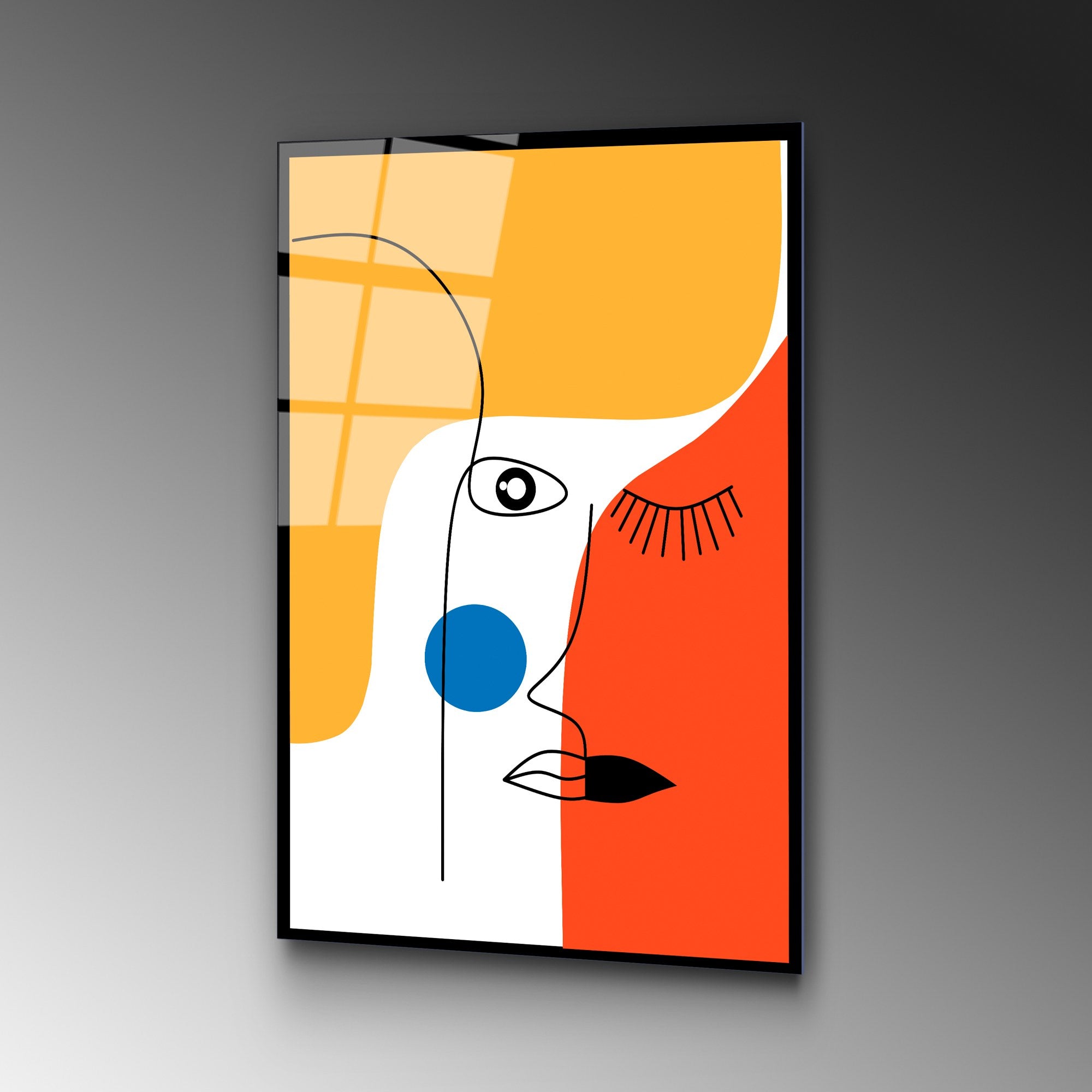 Quadro Decorativo em Vidro Temperado UV-923, Multicolor, 45 x 65 cm (4 mm)