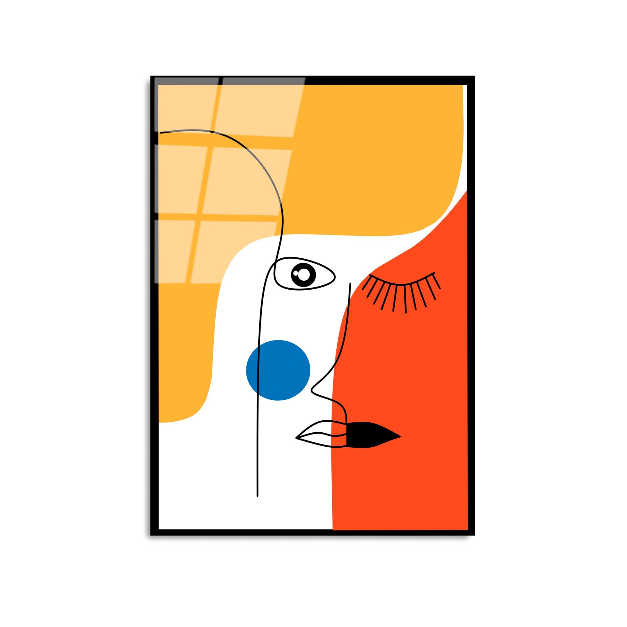 Quadro Decorativo em Vidro Temperado UV-923, Multicolor, 45 x 65 cm (4 mm)