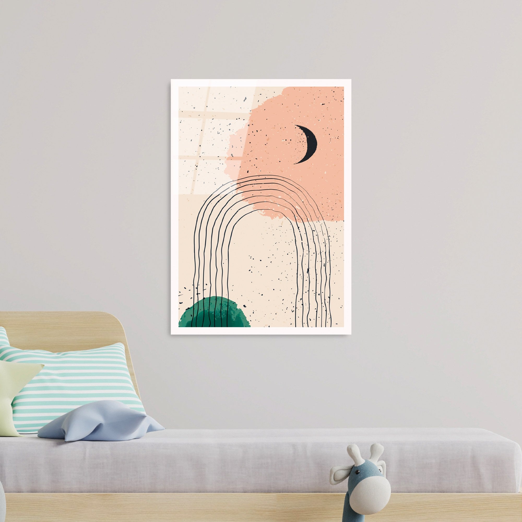 Quadro Decorativo em Vidro Temperado UV-925 (4 mm), Multicolor, 45 x 65 cm