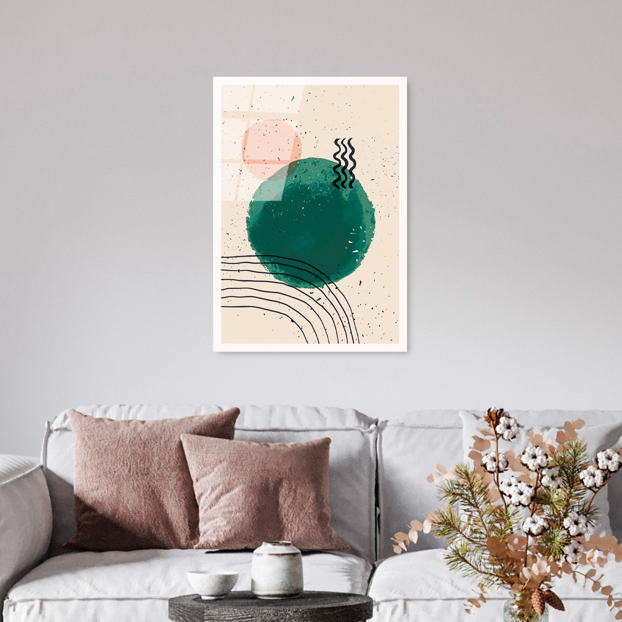 Quadro Decorativo em Vidro Temperado UV-926, 45 x 65 cm – Multicolor, 4 mm