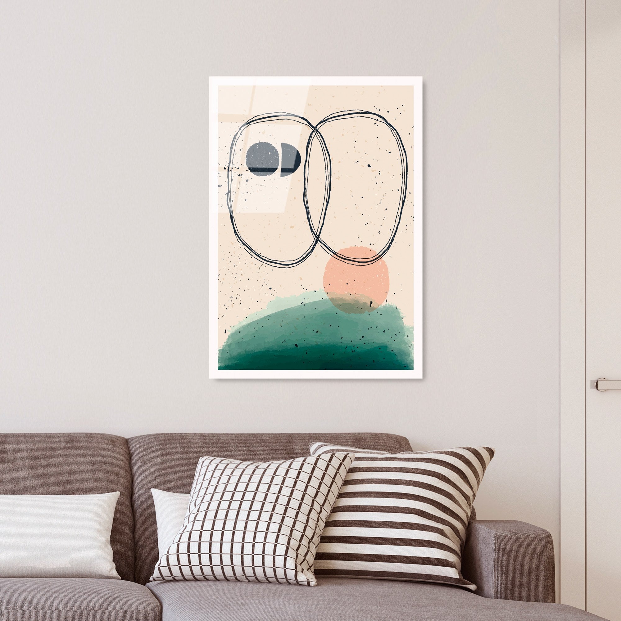 Quadro Decorativo em Vidro Temperado UV-927, 45x65 cm, Multicolor (4 mm)