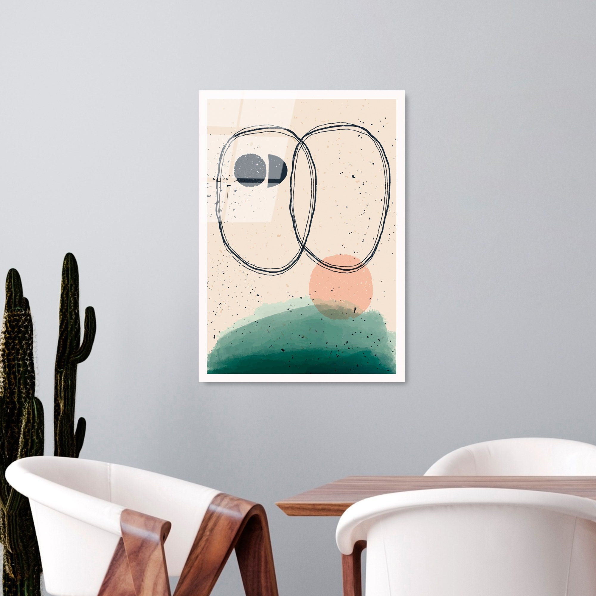 Quadro Decorativo em Vidro Temperado UV-927, 45x65 cm, Multicolor (4 mm)