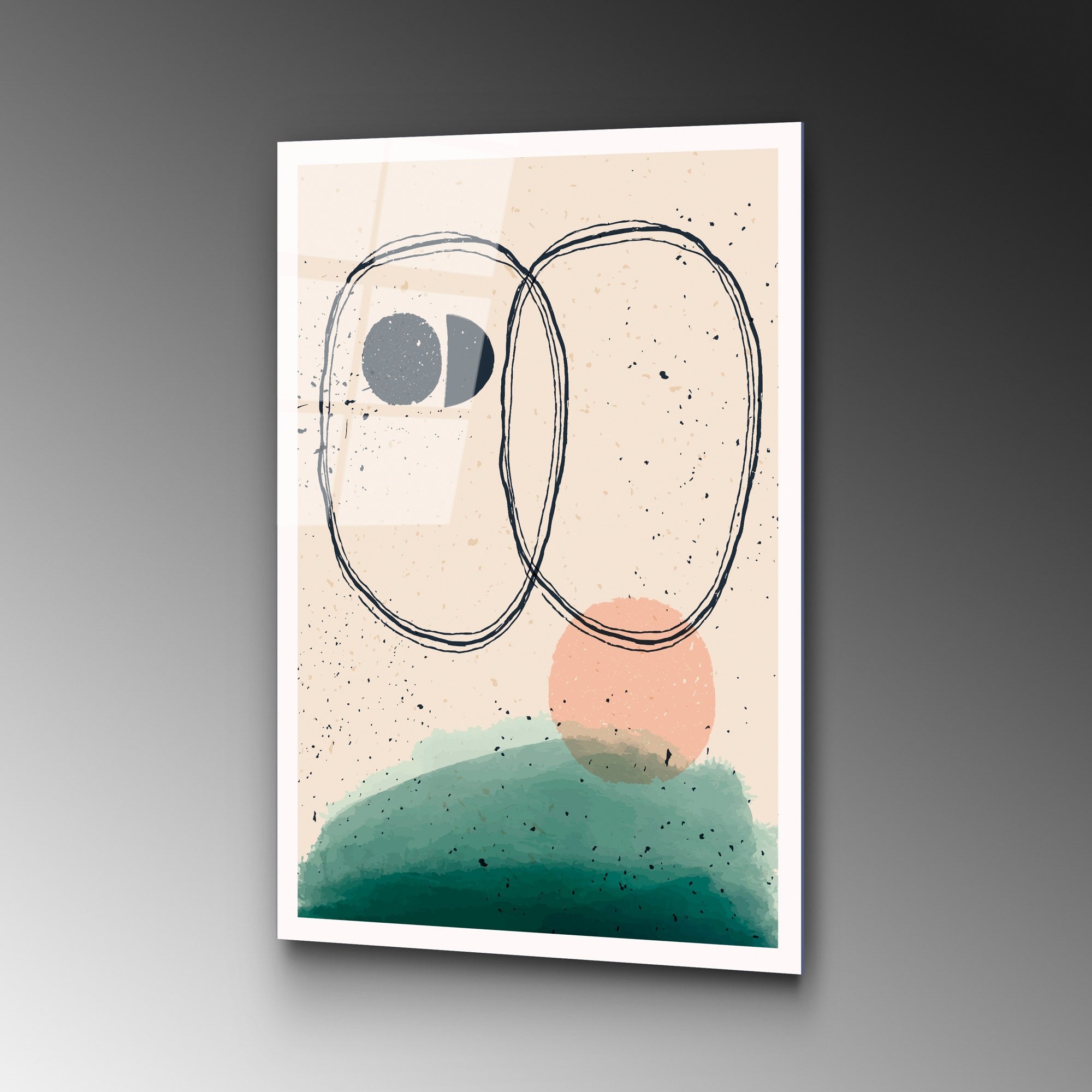 Quadro Decorativo em Vidro Temperado UV-927, 45x65 cm, Multicolor (4 mm)