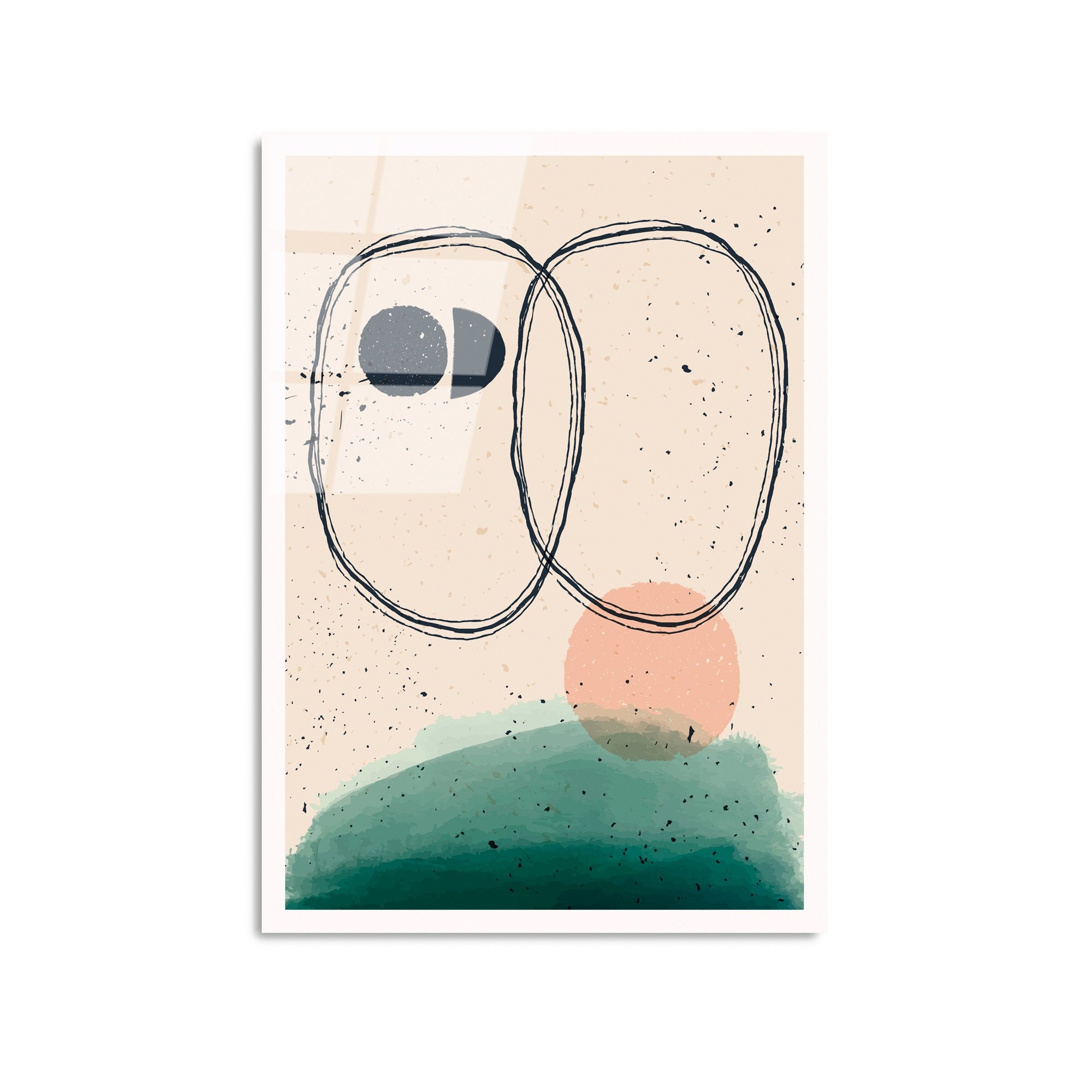 Quadro Decorativo em Vidro Temperado UV-927, 45x65 cm, Multicolor (4 mm)