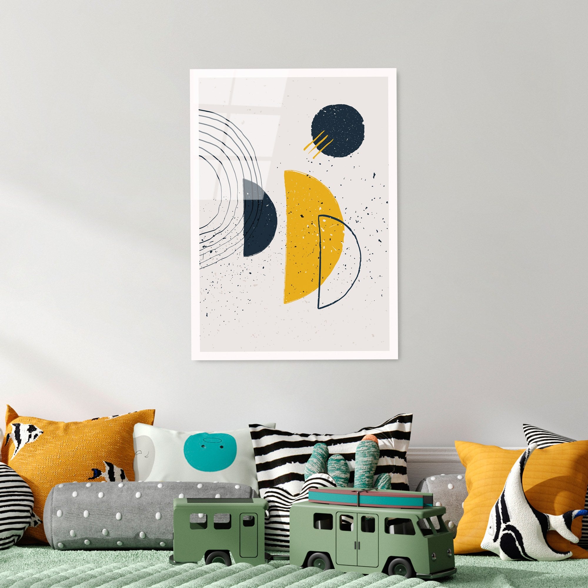 Quadro Decorativo em Vidro Temperado UV-928, Multicolor, 45 x 65 cm (4 mm)