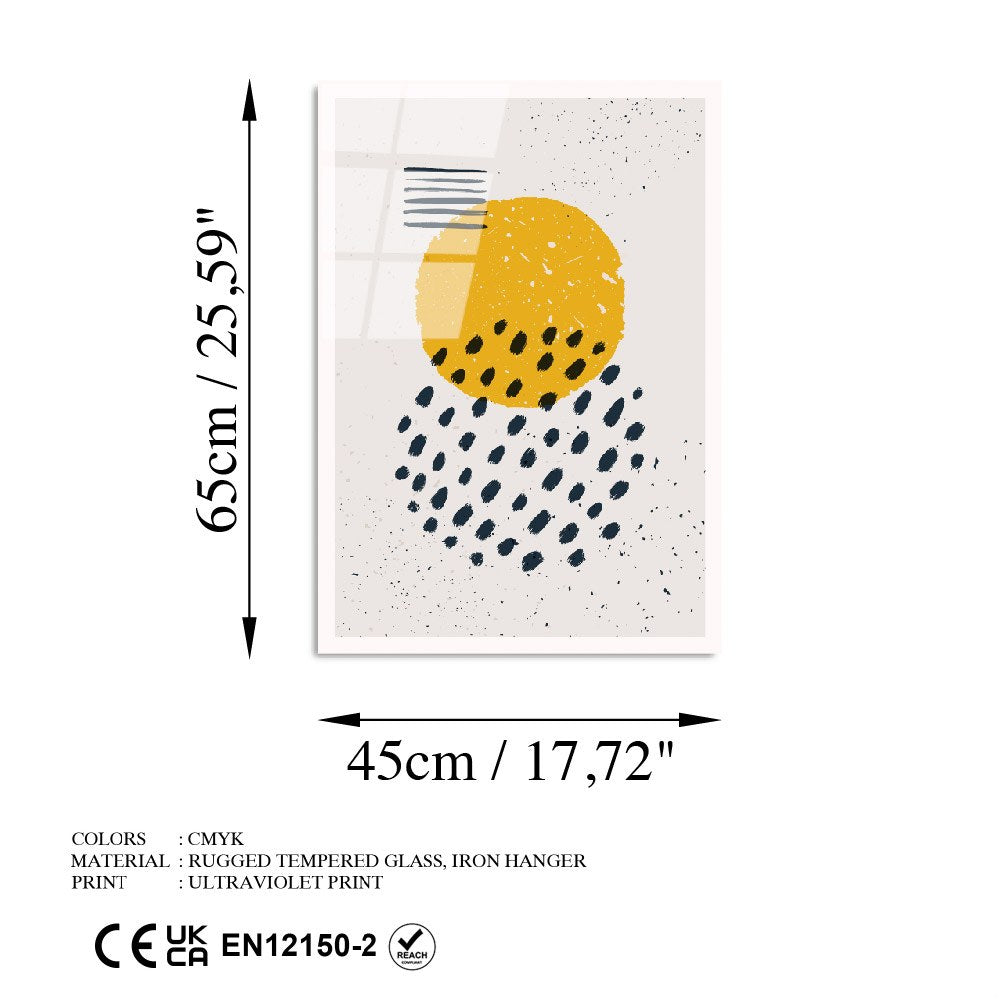 Quadro Decorativo em Vidro Temperado 4 mm Multicolor 45 x 65 cm | UV-929