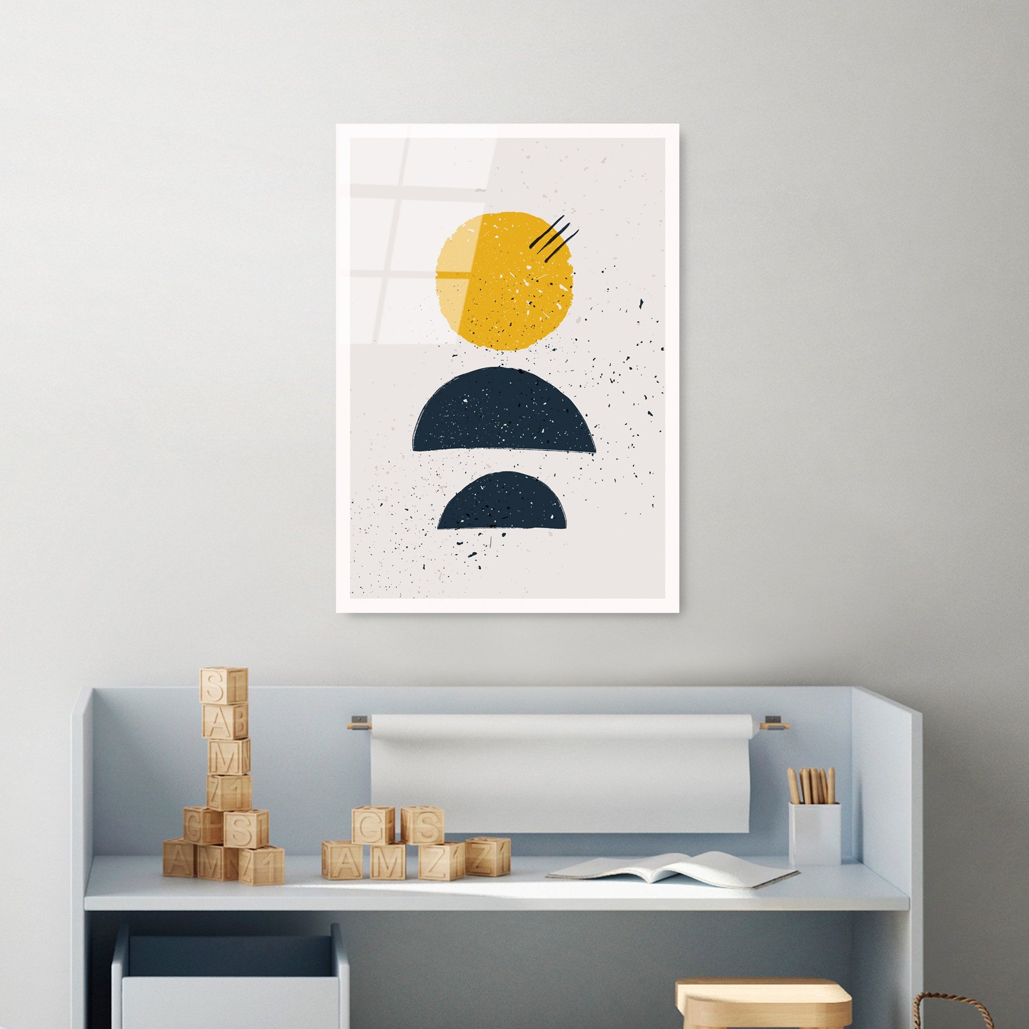 Quadro Decorativo em Vidro Temperado 4 mm Multicolor UV-931 - 45 x 65 cm