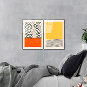 Conjunto de Quadros em Vidro Temperado UV-933 (2 Peças) - Multicolor, 45 x 65 cm, 4 mm