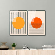 UV-934 Quadro Decorativo em Vidro Temperado 4 mm (2 Peças) 45 x 65 cm – Multicor