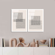 Quadro Decorativo em Vidro Temperado UV-936, 45 x 65 cm (Conjunto 2 Peças), Multicor, 4 mm